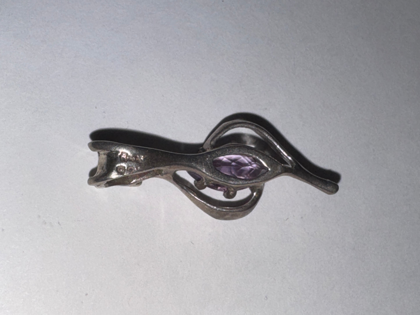 Sterling Silver And Amethyst Pendant