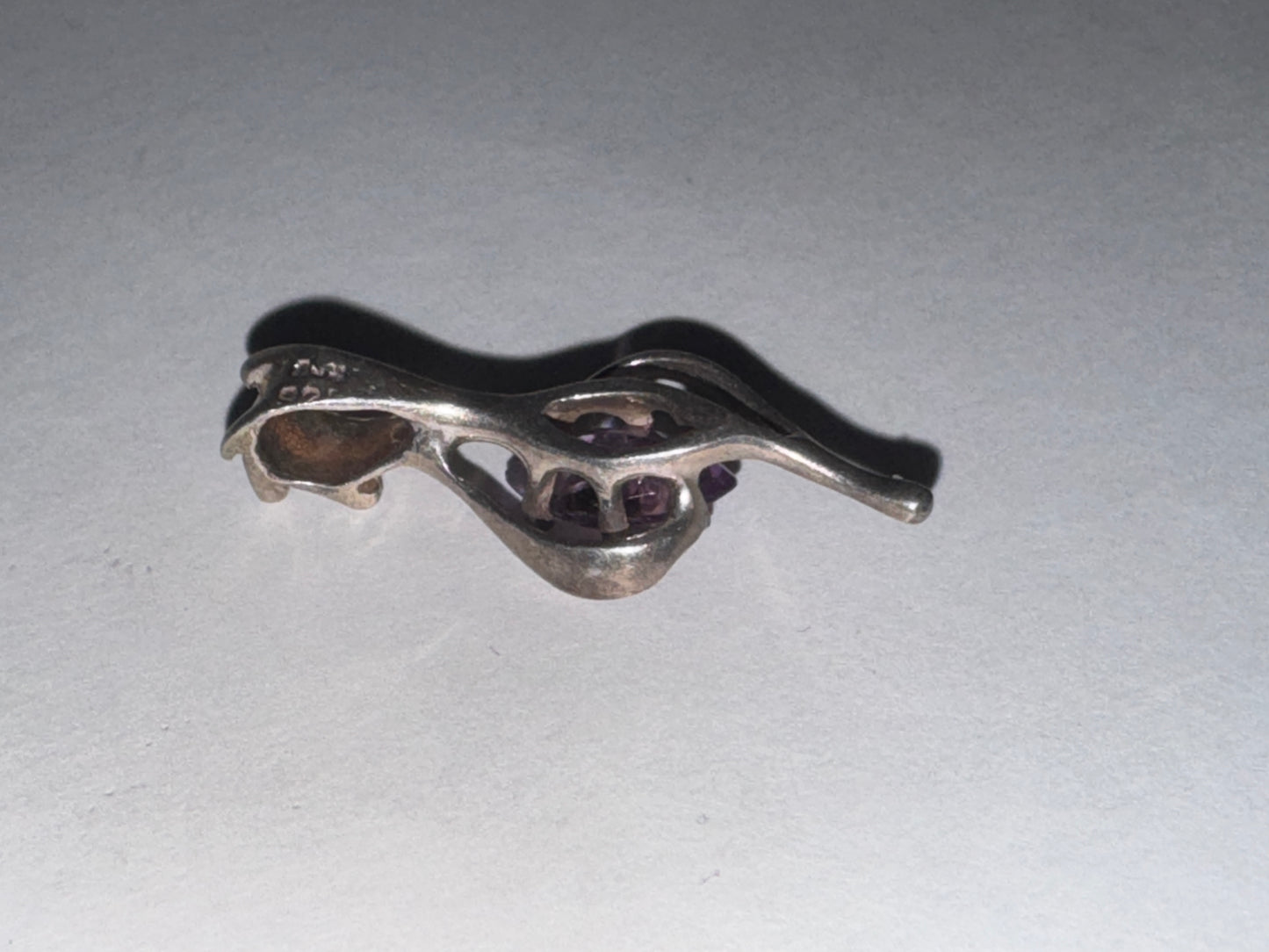 Sterling Silver And Amethyst Pendant