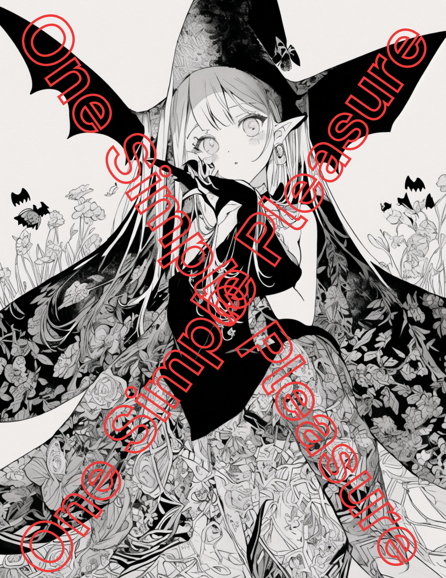 Witch and Halloween Coloring Pages, 33 pages