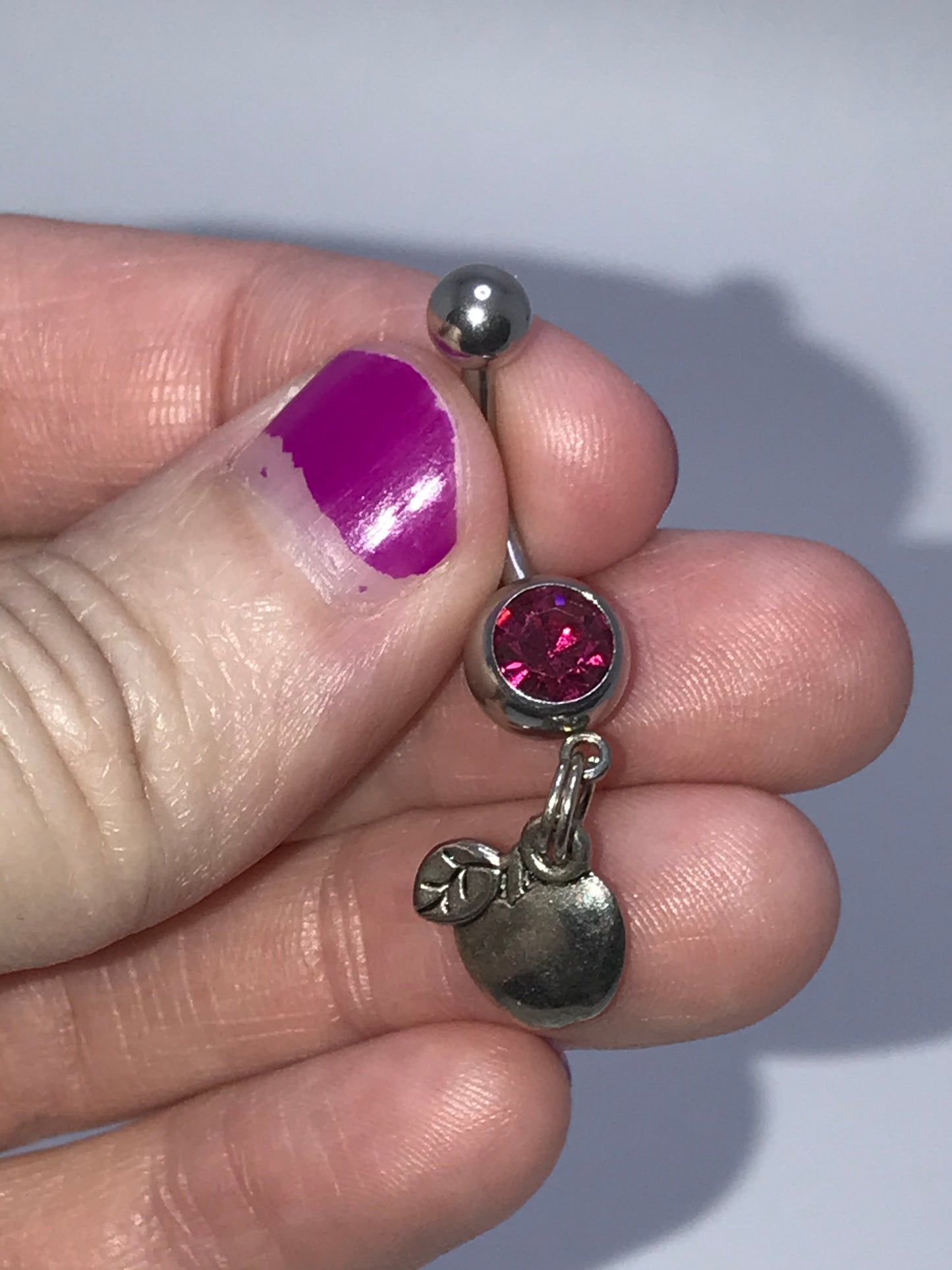 Apple Dangle Belly Ring