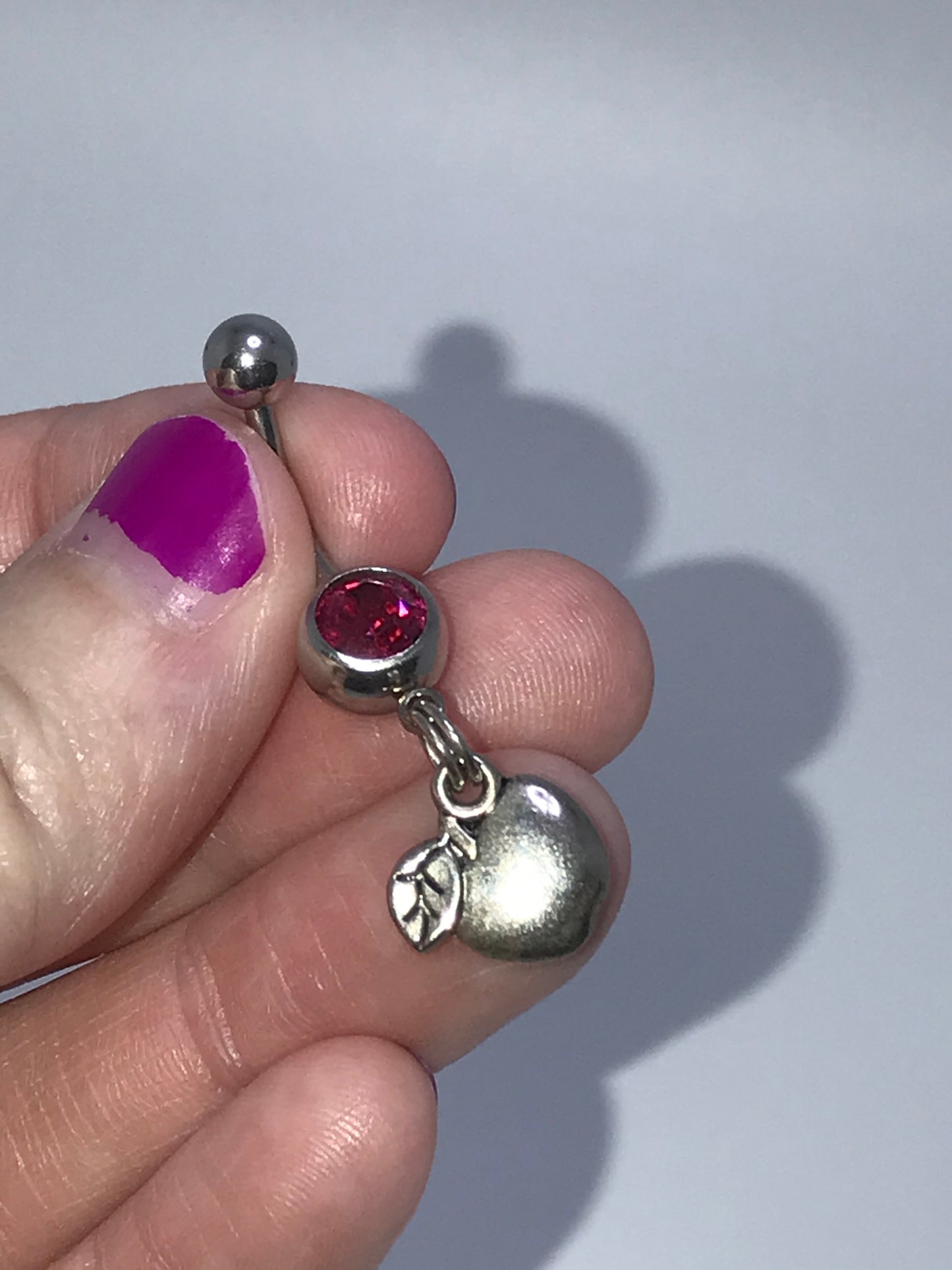 Apple Dangle Belly Ring