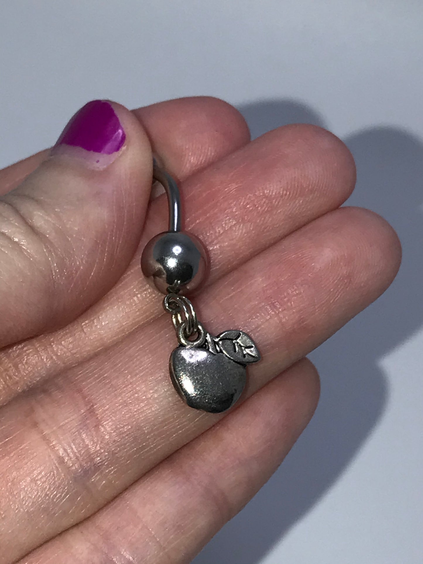 Apple Dangle Belly Ring