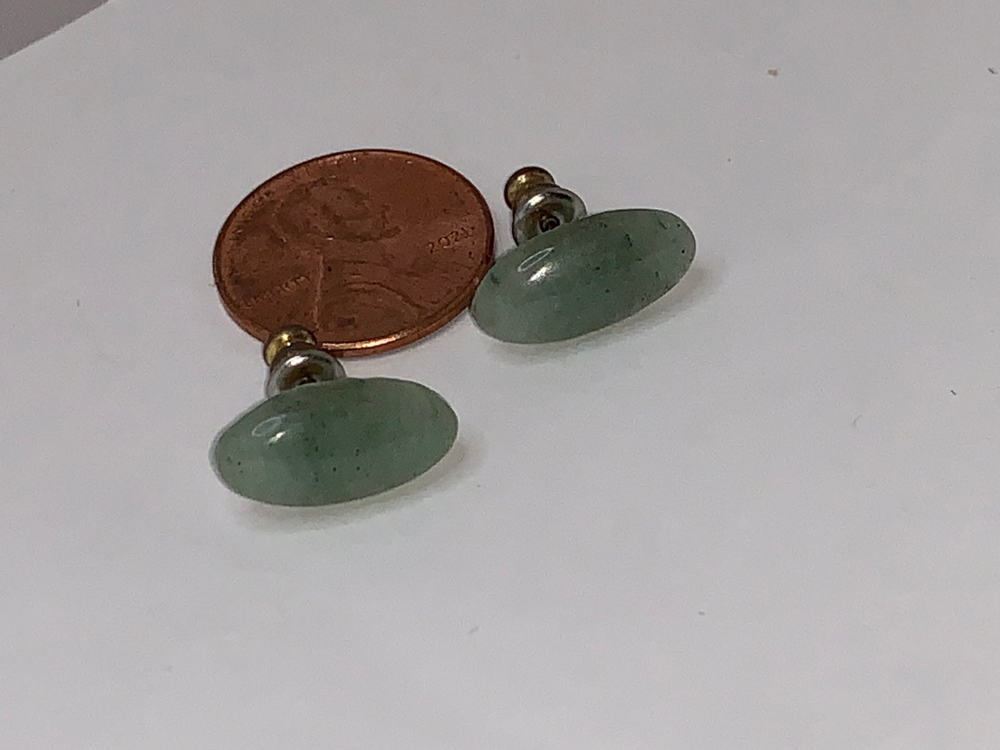 Aquamarine 18kt gf Post Earrings