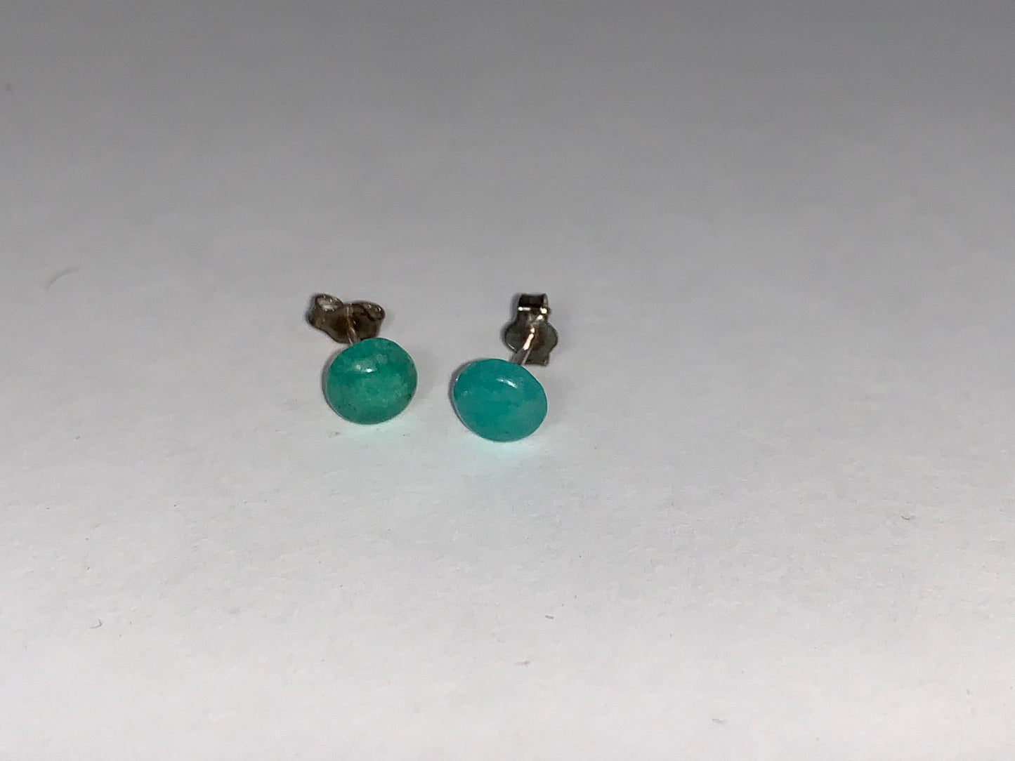 6mm Round Aquamarine Post Earrings