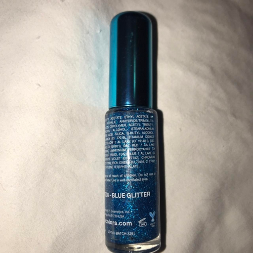 L.A.Colors Art Deco Blue Glitter Polish