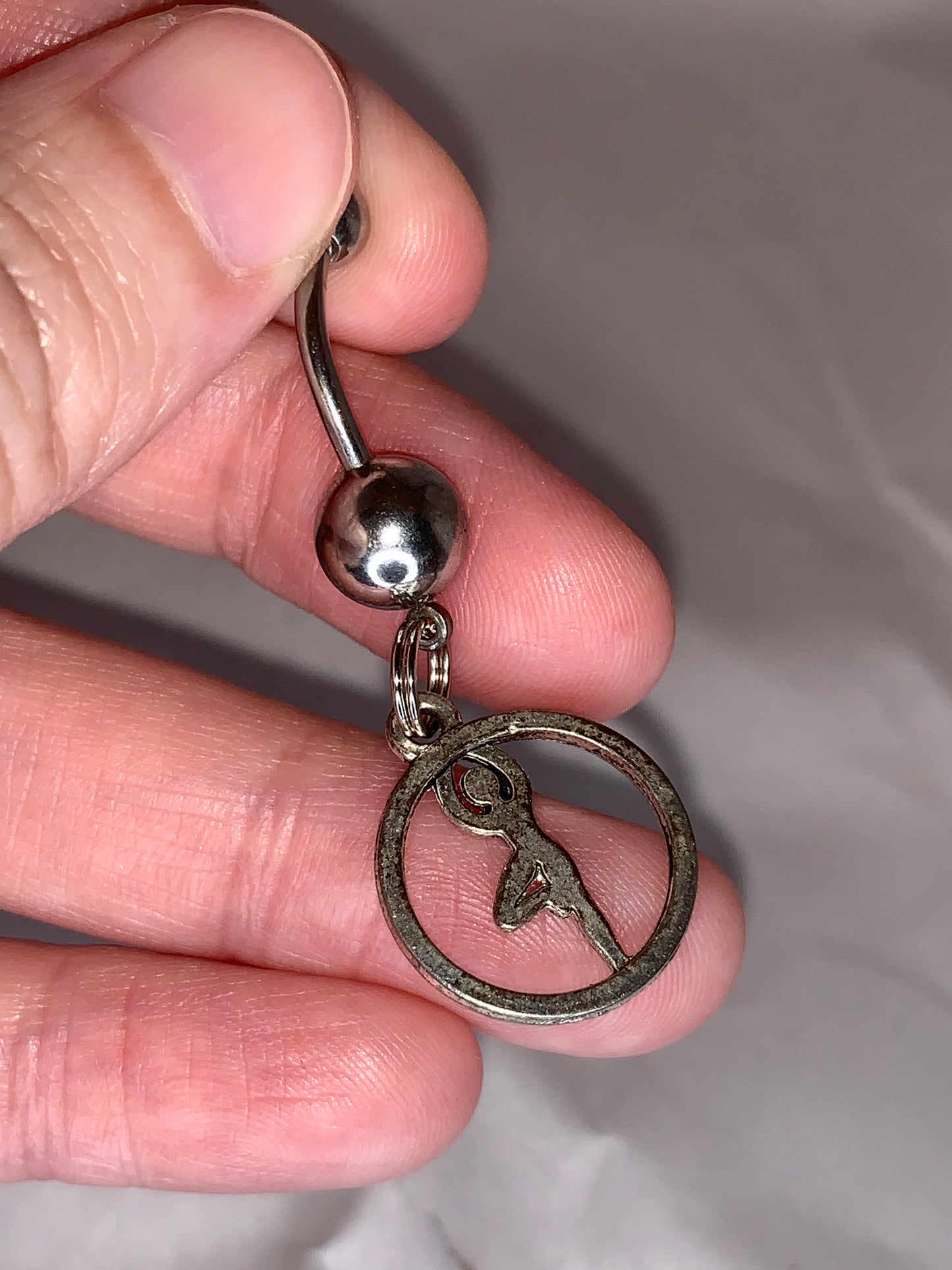 Ballerina Dangle Belly Ring