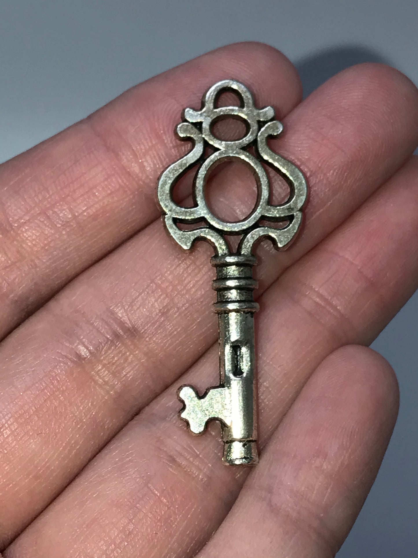 Pewter Key Charm