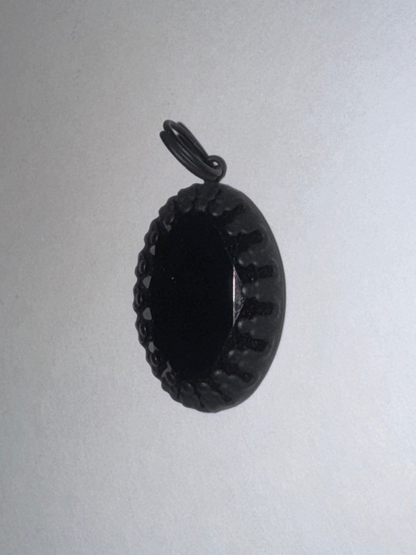 Black Oval Pendant