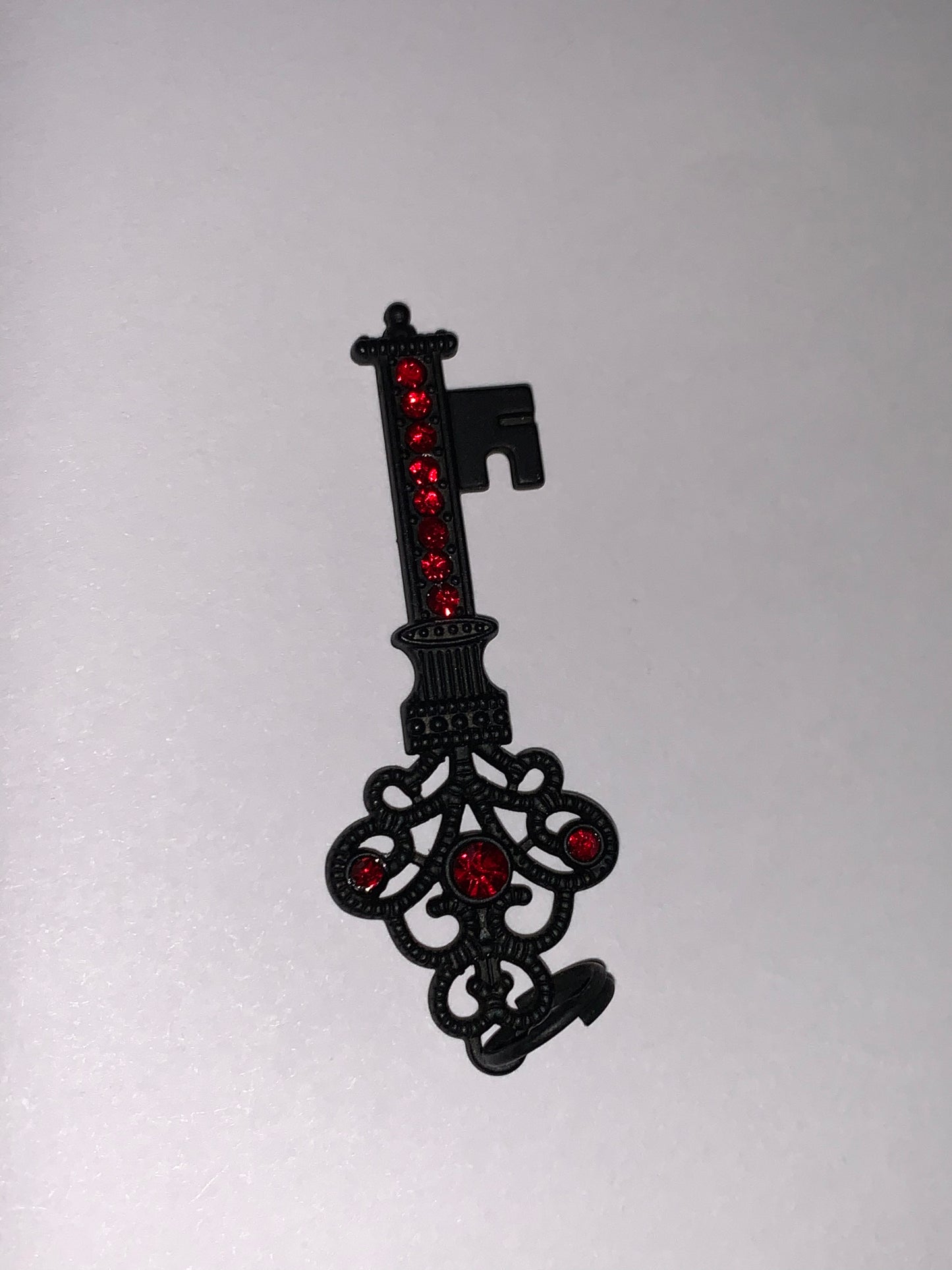 Black and Red Key Pendant