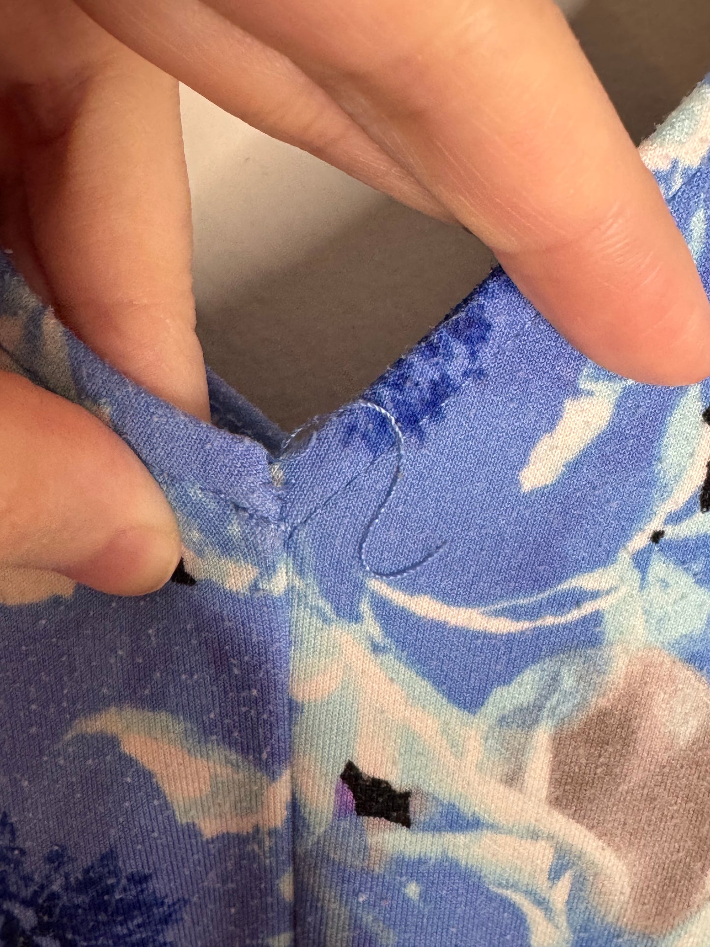Blue Floral Forever 21 Dress, Size Small