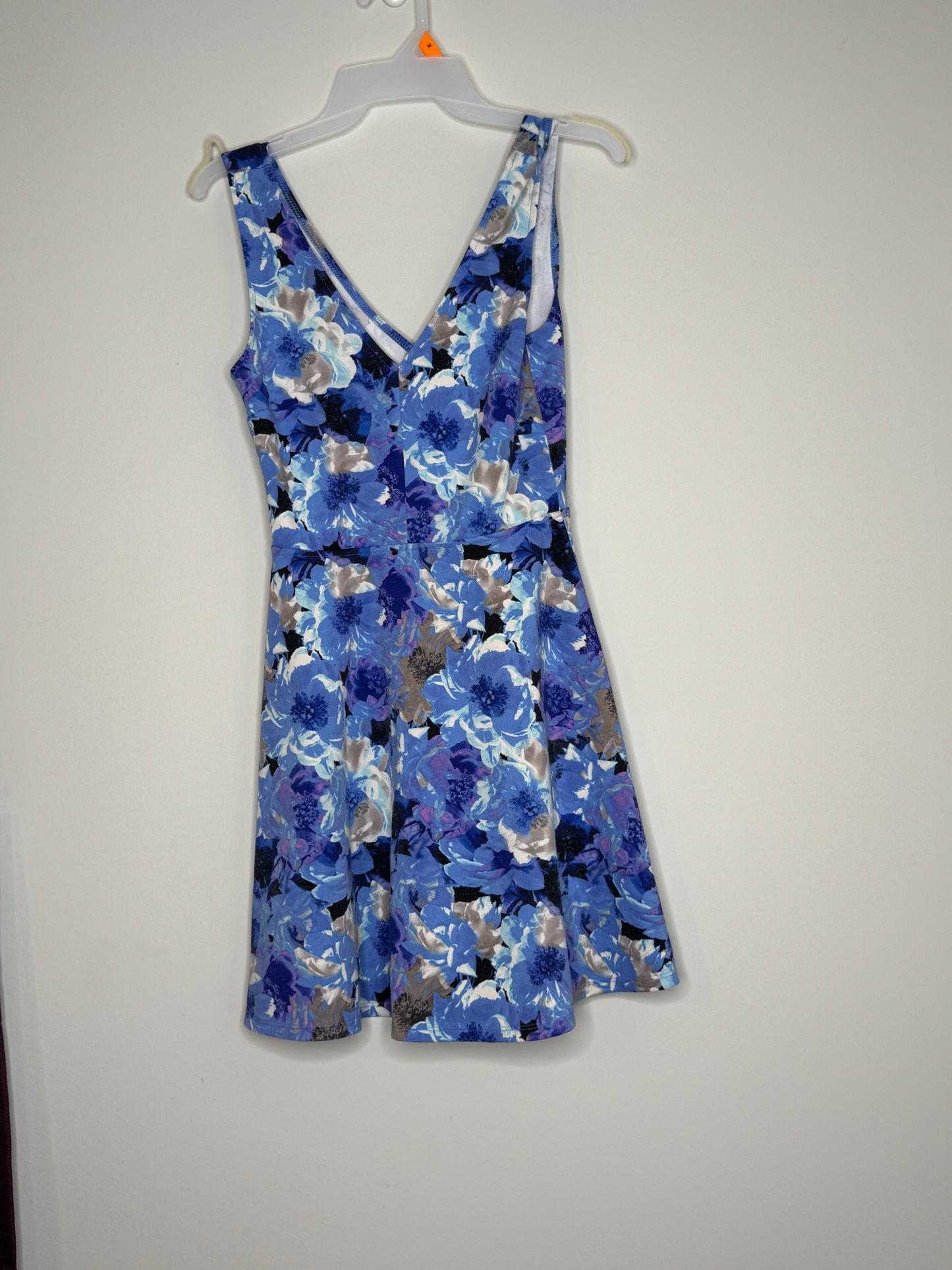 Blue Floral Forever 21 Dress, Size Small