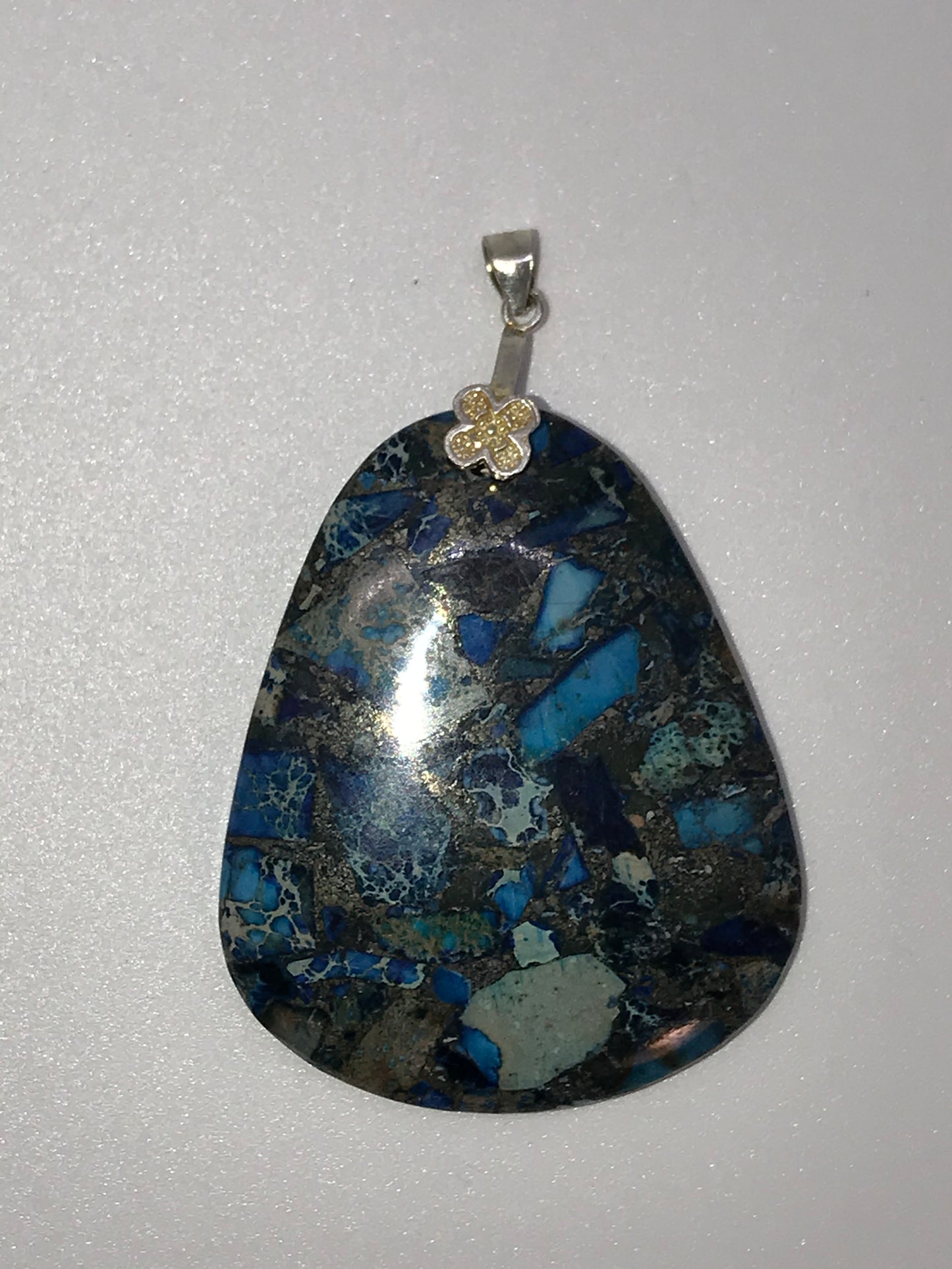 Blue Sea Sediment Jasper Pendant