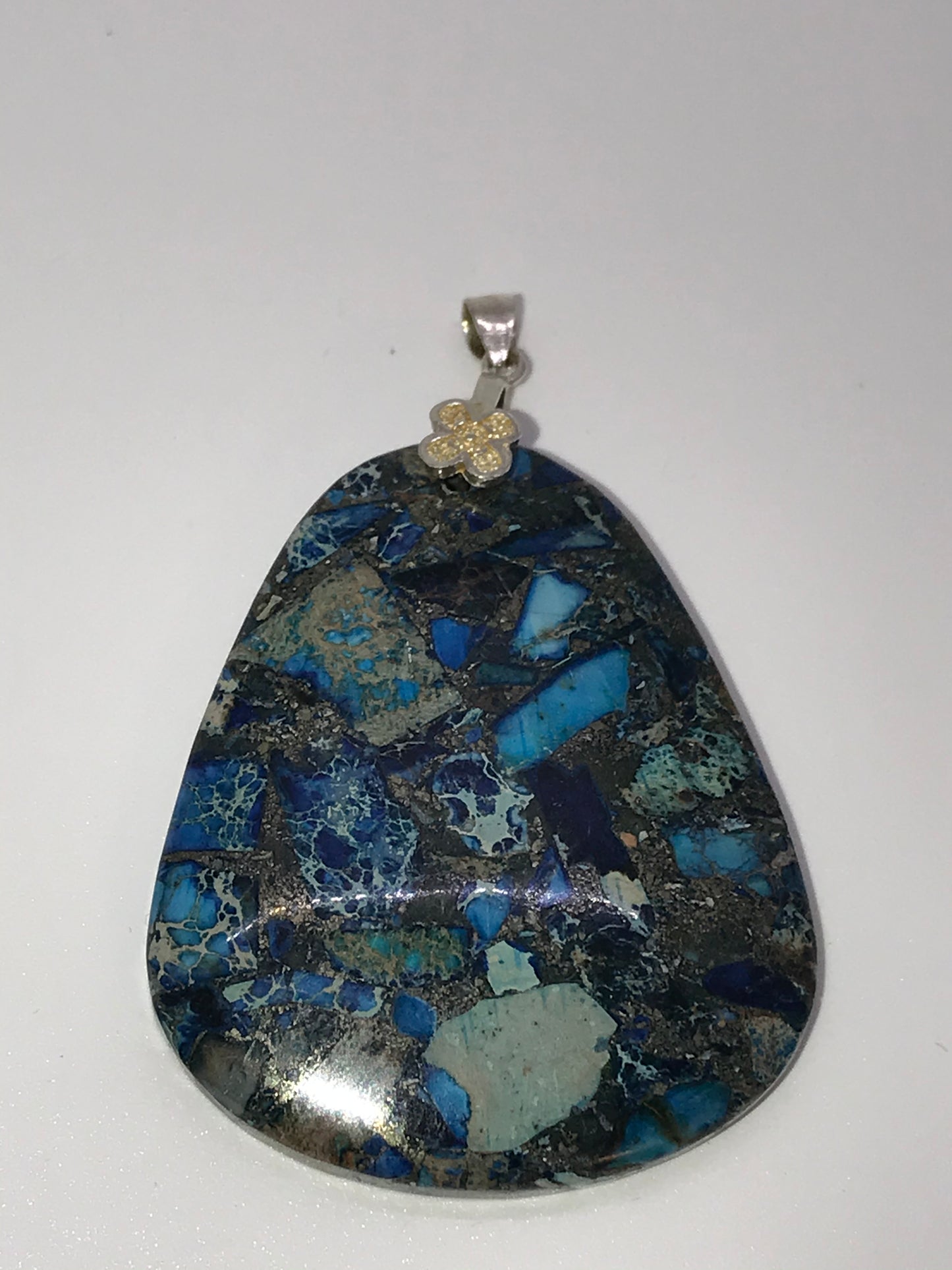 Blue Sea Sediment Jasper Pendant