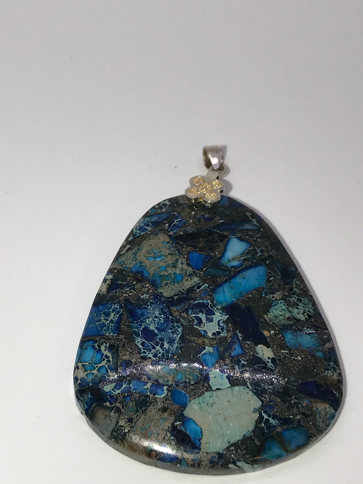 Blue Sea Sediment Jasper Pendant