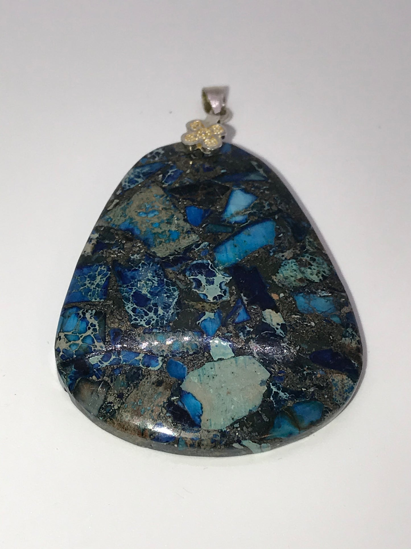 Blue Sea Sediment Jasper Pendant