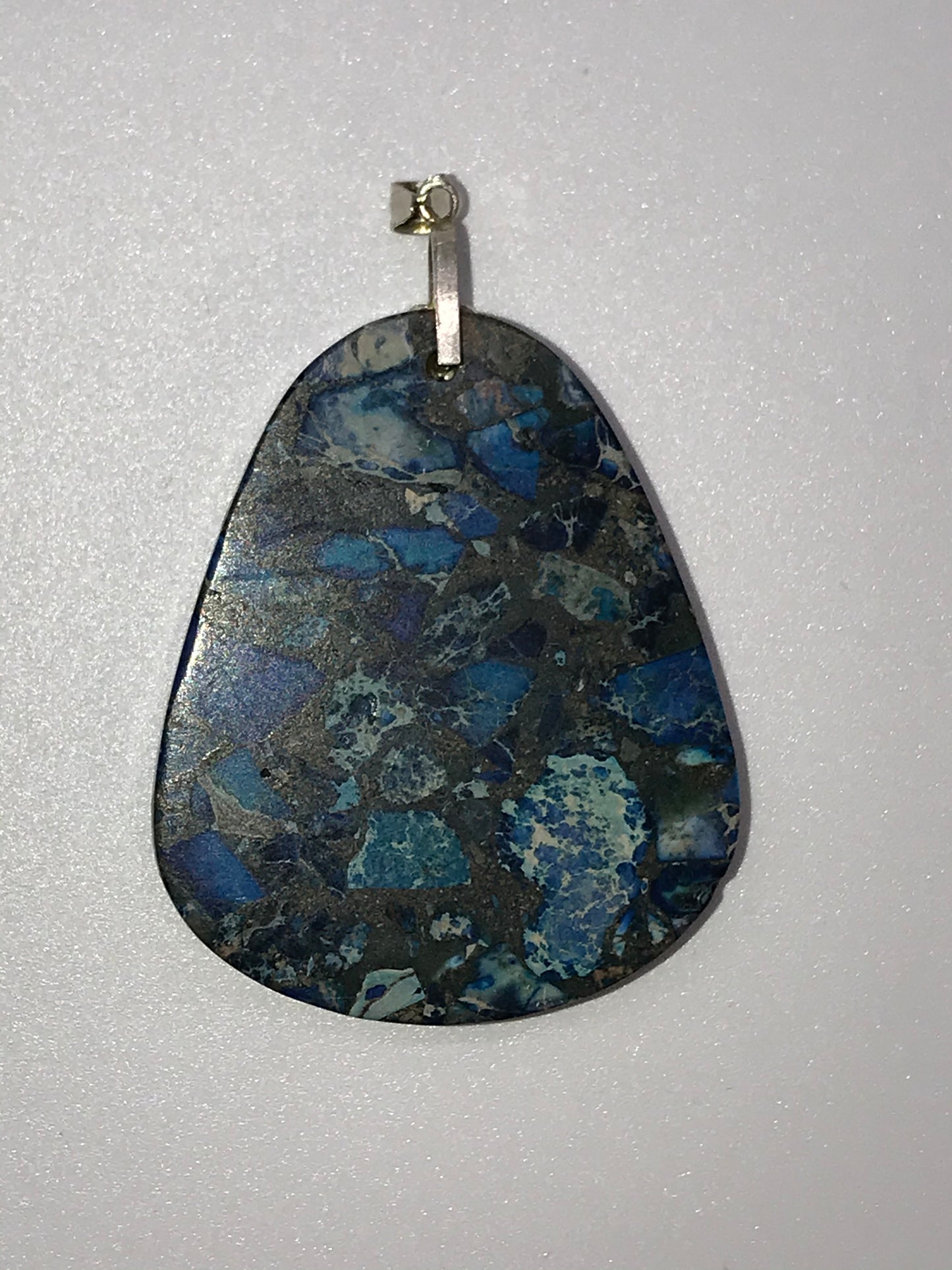 Blue Sea Sediment Jasper Pendant