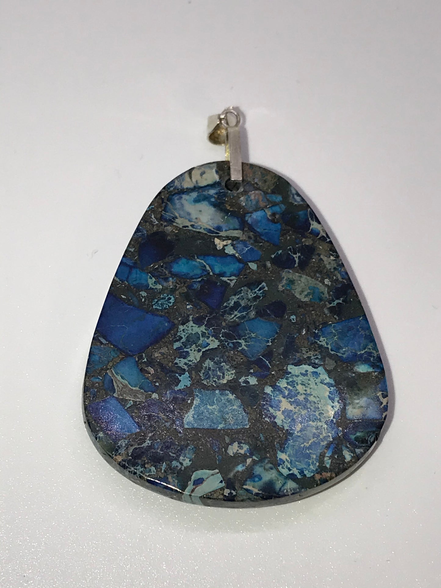 Blue Sea Sediment Jasper Pendant