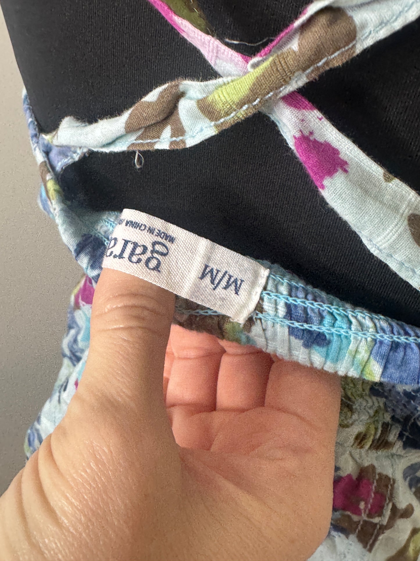 Floral Print Sun Dress by Garage, Size Medium