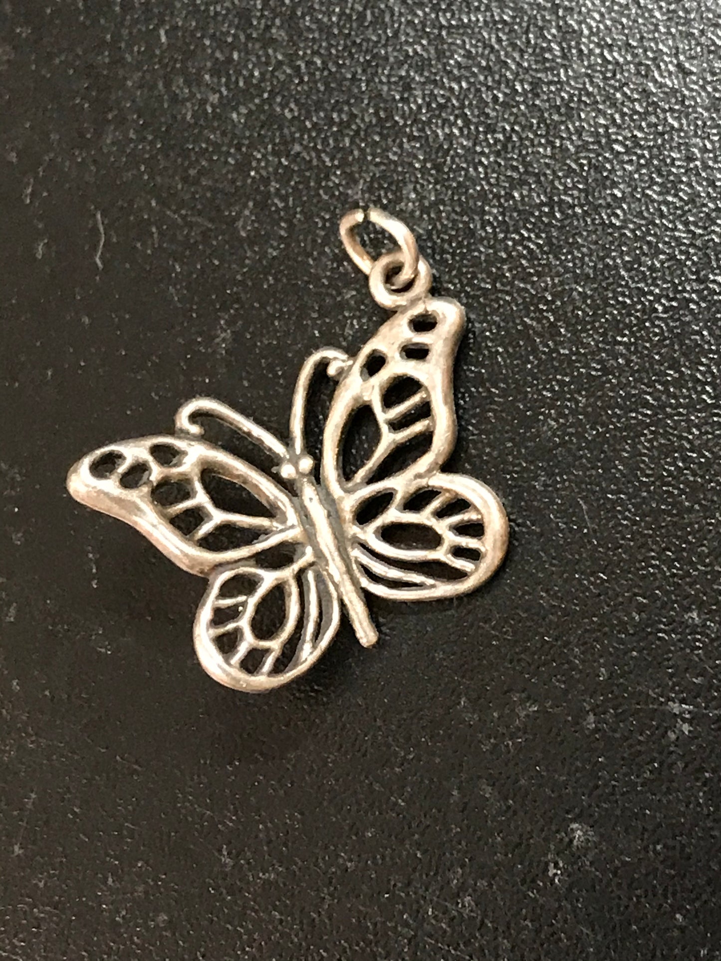 Sterling Silver Open Wing Butterfly Pendant