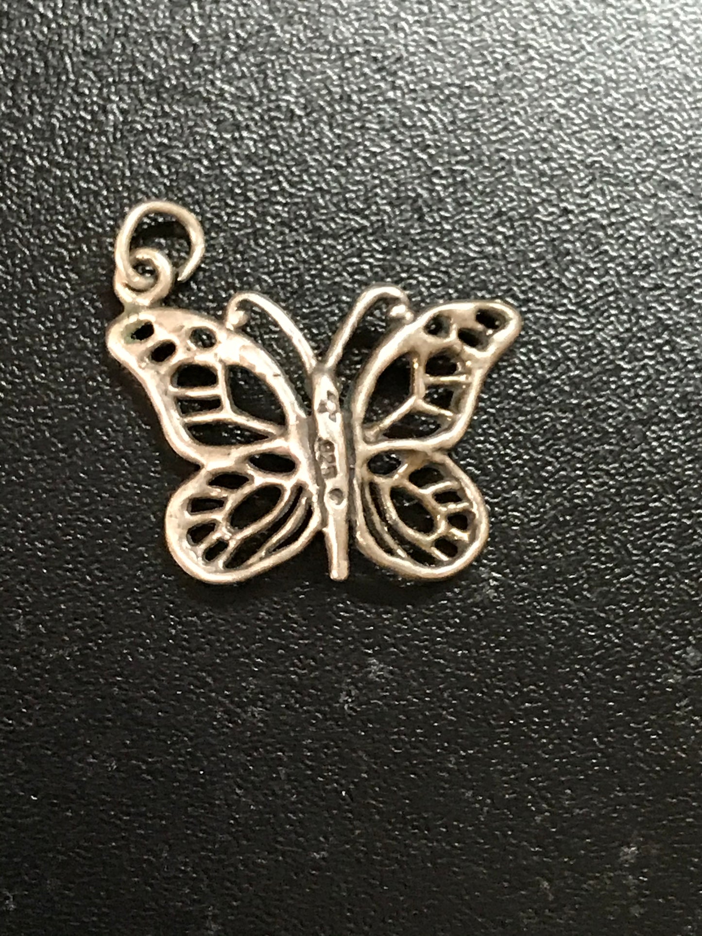 Sterling Silver Open Wing Butterfly Pendant