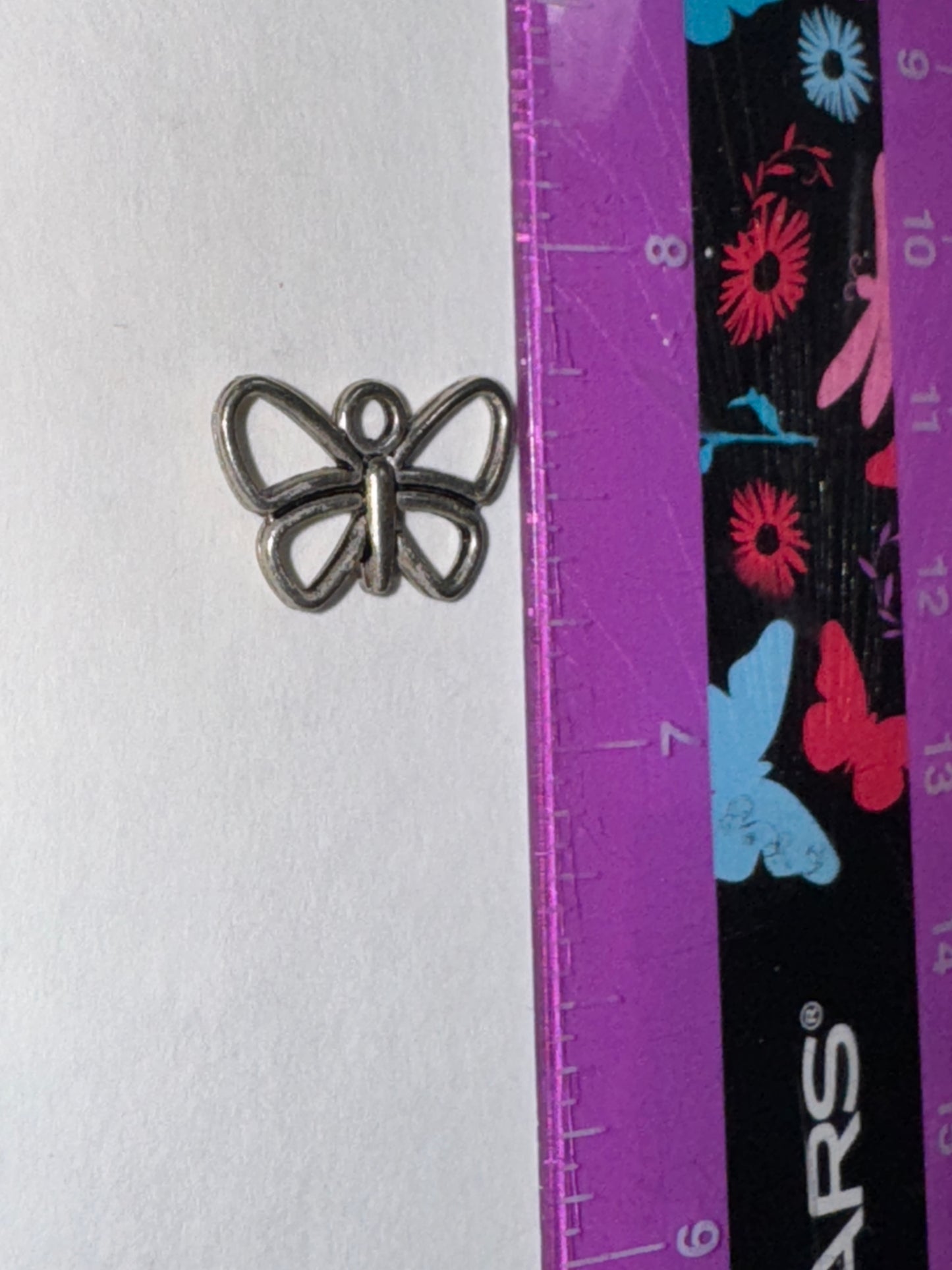 Sterling Silver Small Open Wing Butterfly Pendant