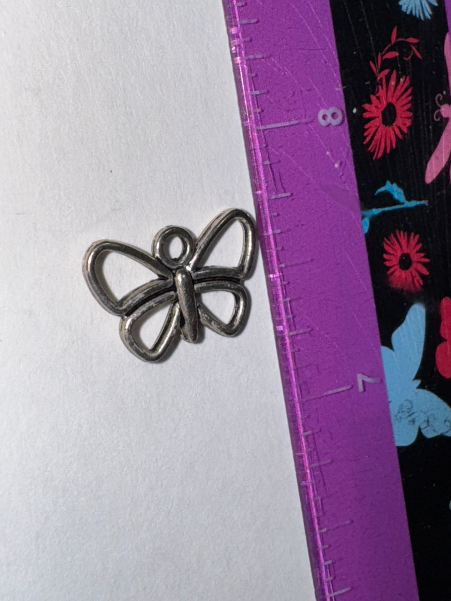 Sterling Silver Small Open Wing Butterfly Pendant