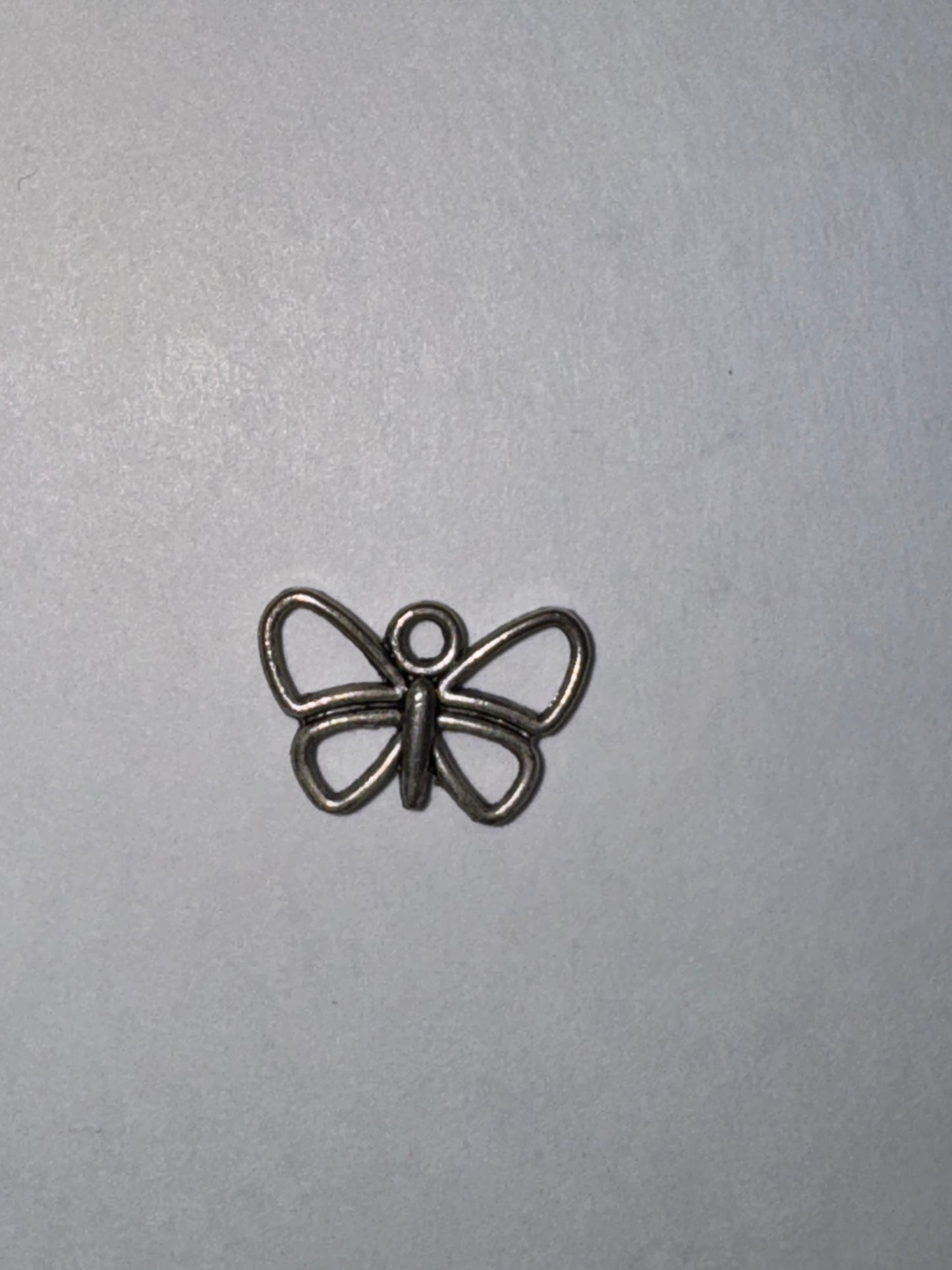 Sterling Silver Small Open Wing Butterfly Pendant