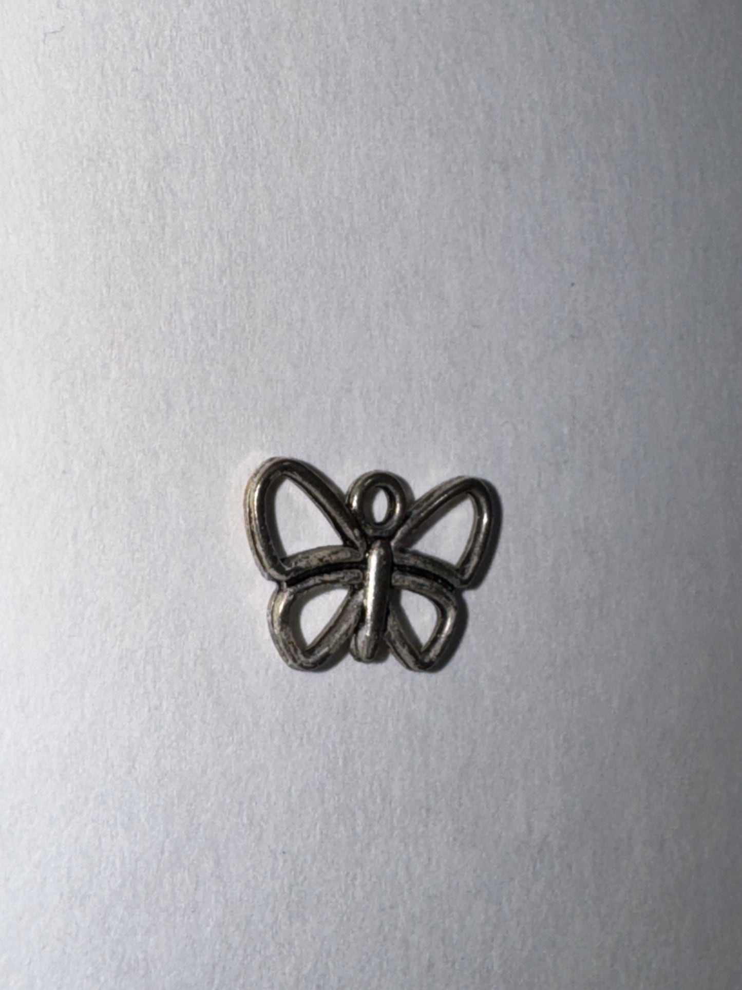 Sterling Silver Small Open Wing Butterfly Pendant