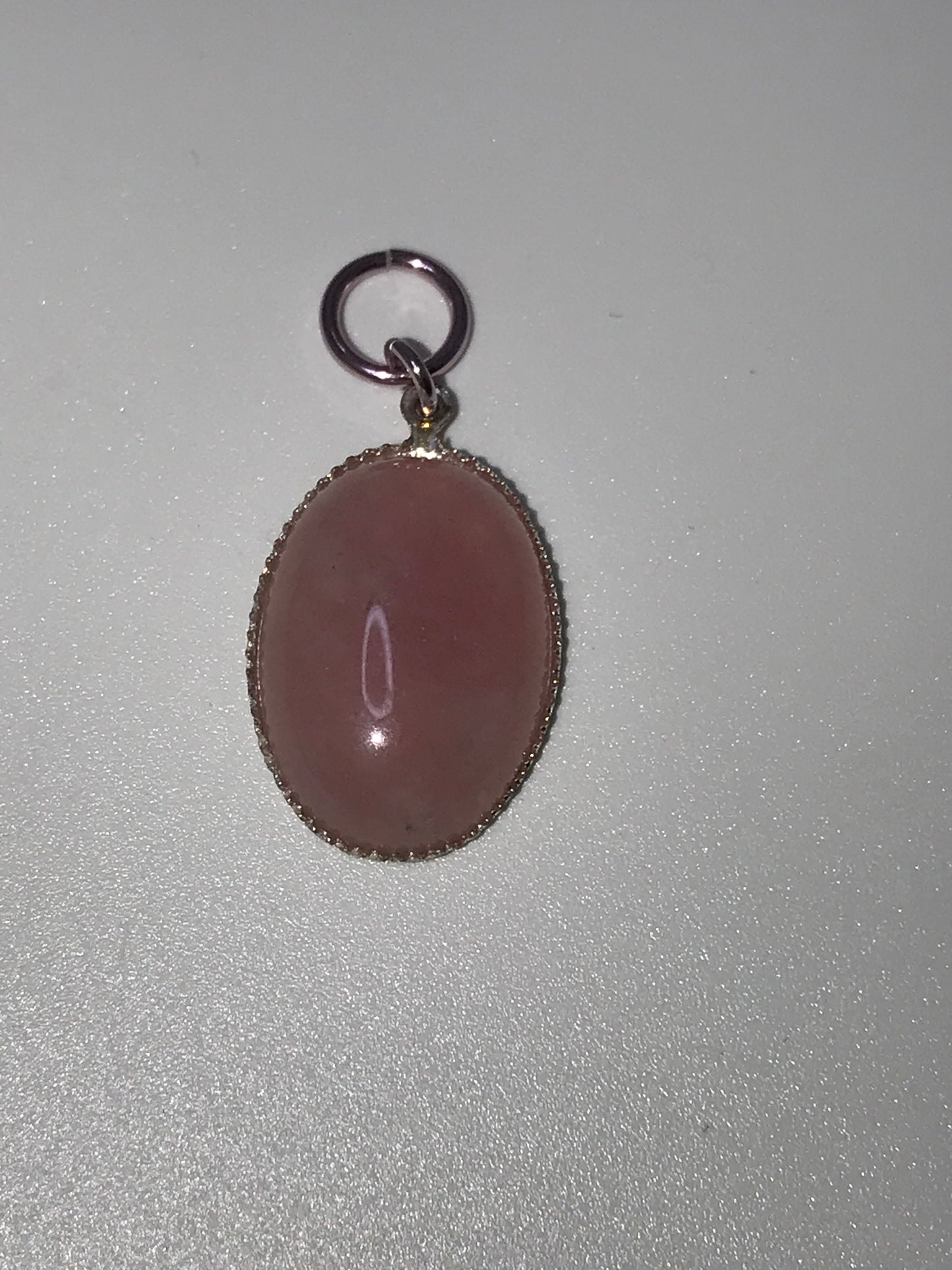 Cherry Quartz Oval Pendant