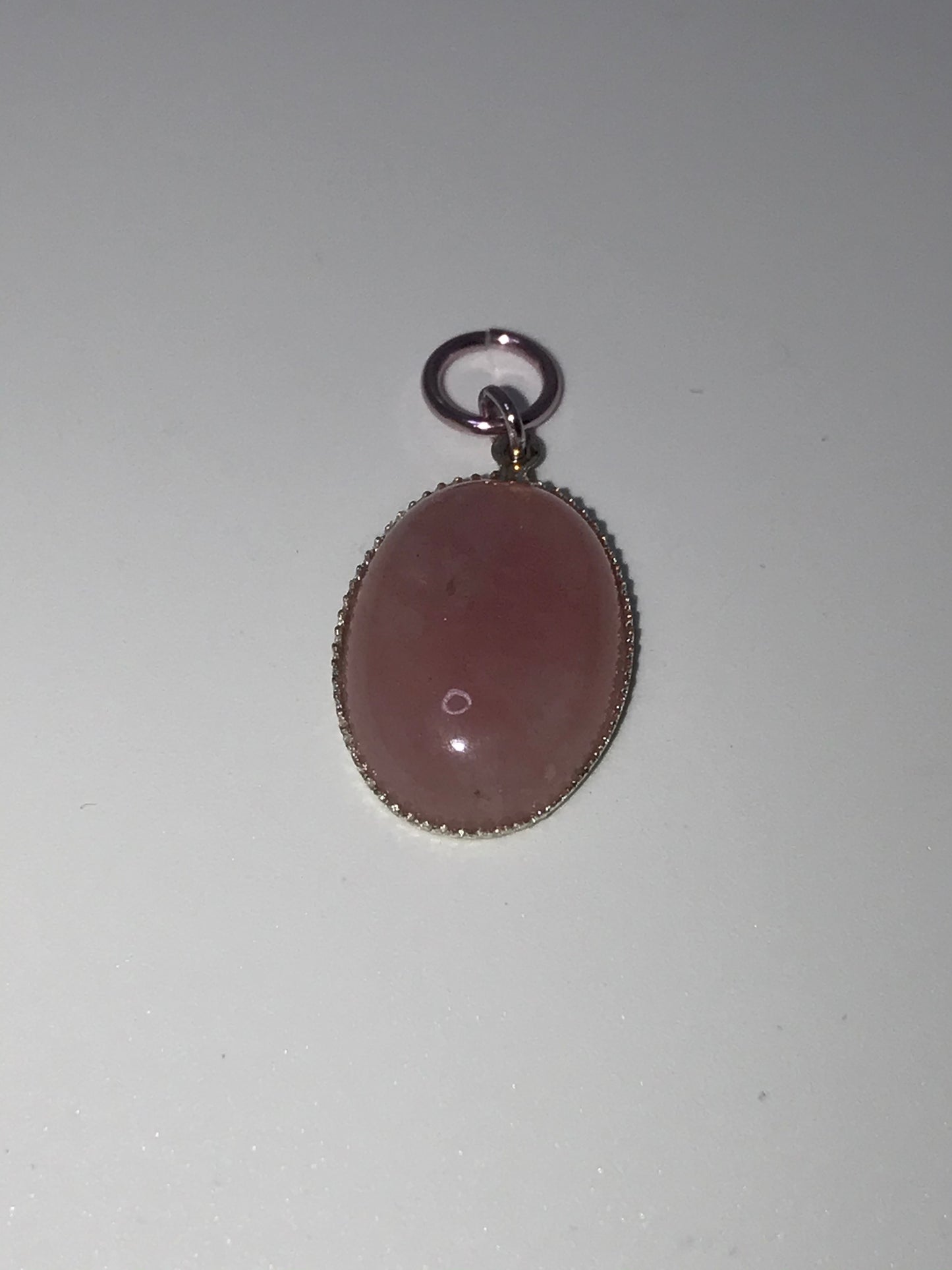 Cherry Quartz Oval Pendant