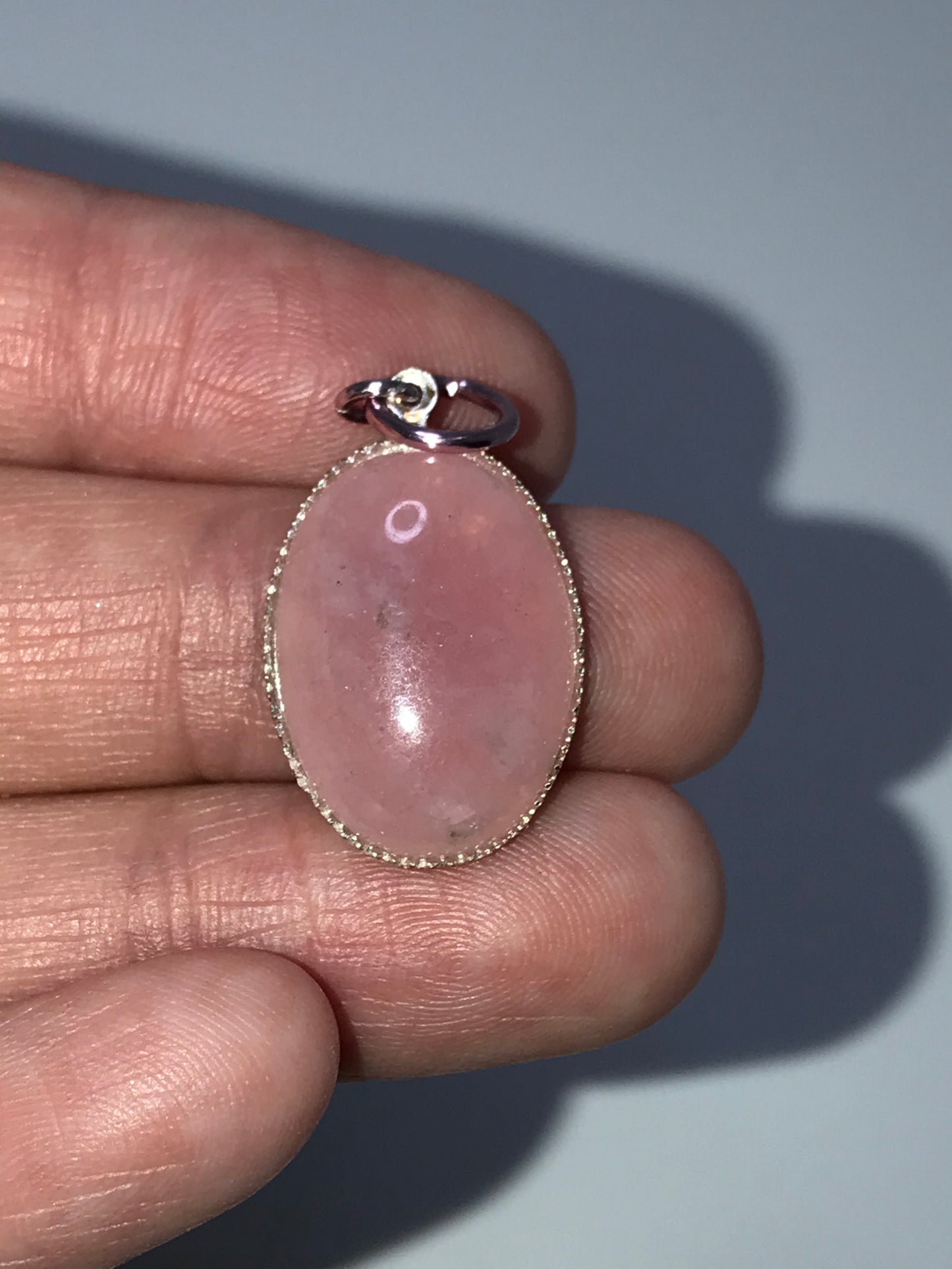 Cherry Quartz Oval Pendant