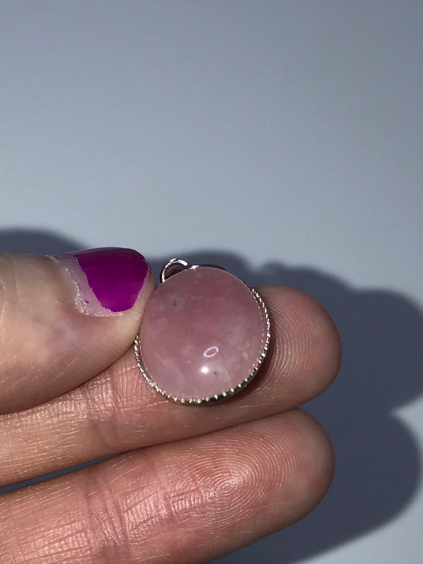 Cherry Quartz Oval Pendant