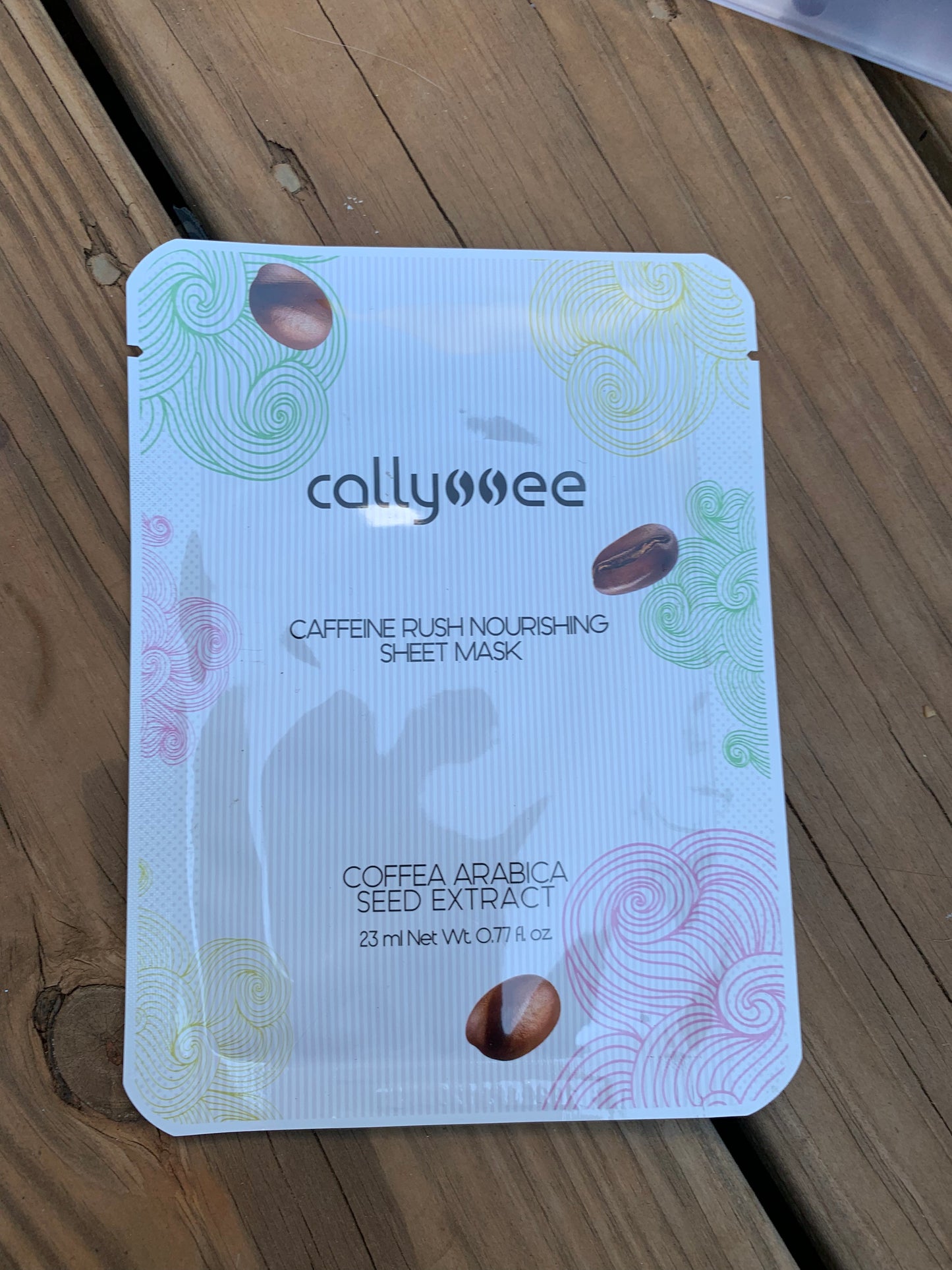 CALLYSSEE Caffeine Rush Nourishing Facial Sheet Mask