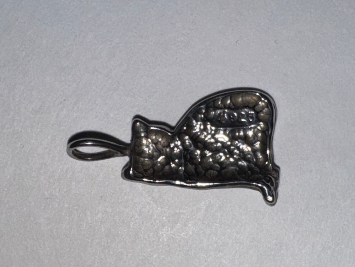 Sterling Silver Cute Cat Pendant