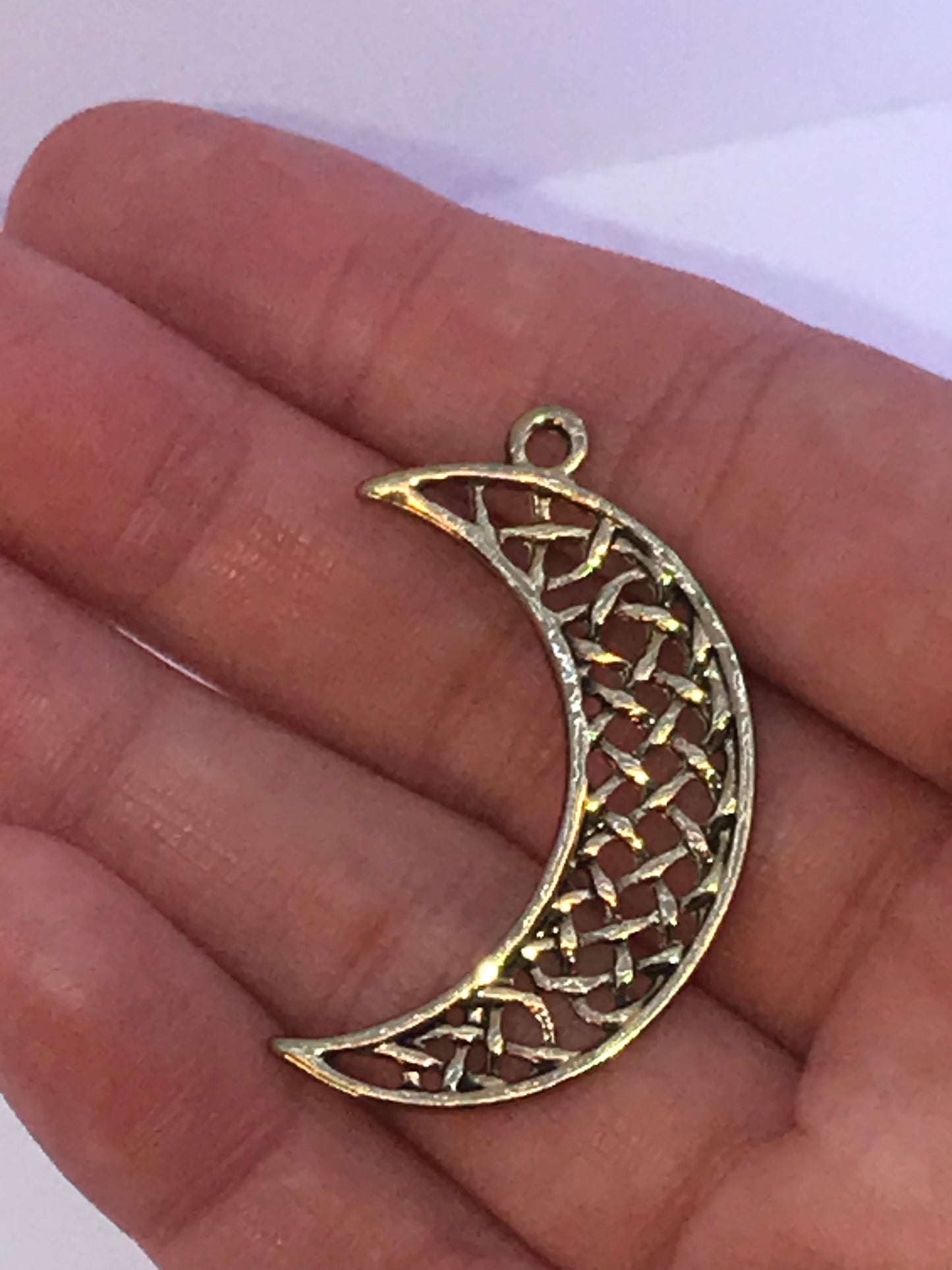 Celtic Moon Gold Finished Pendants