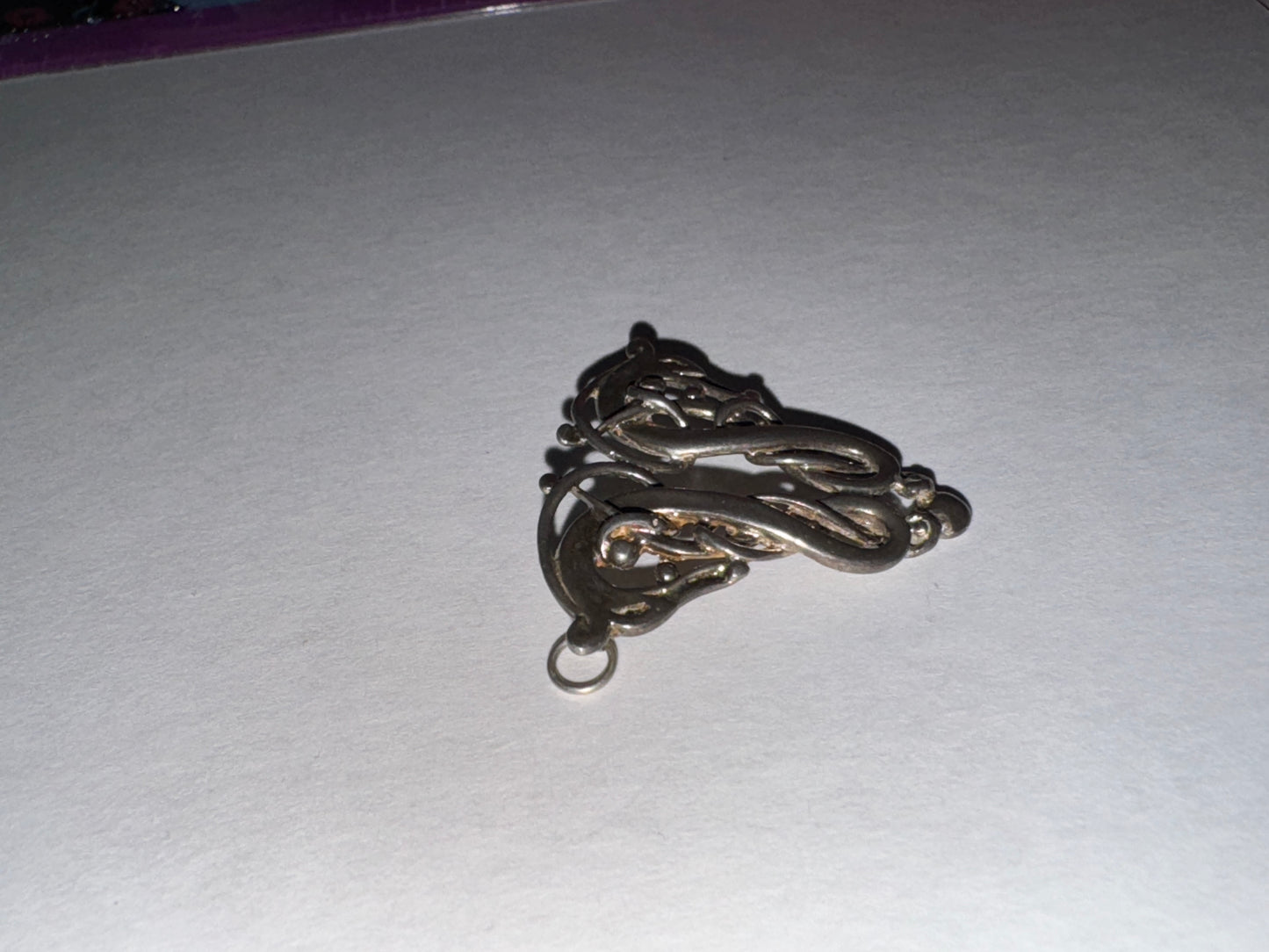 Sterling Silver Two Head Celtic Horse Pendant