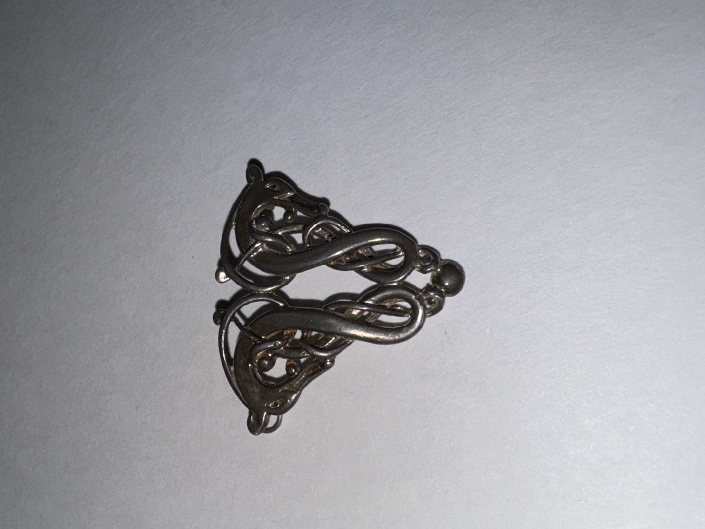 Sterling Silver Two Head Celtic Horse Pendant
