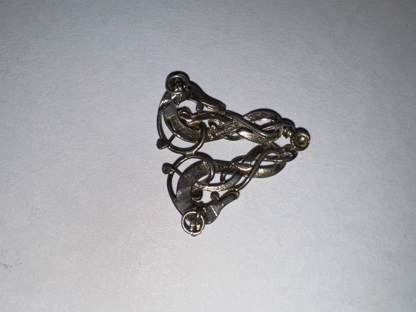 Sterling Silver Two Head Celtic Horse Pendant