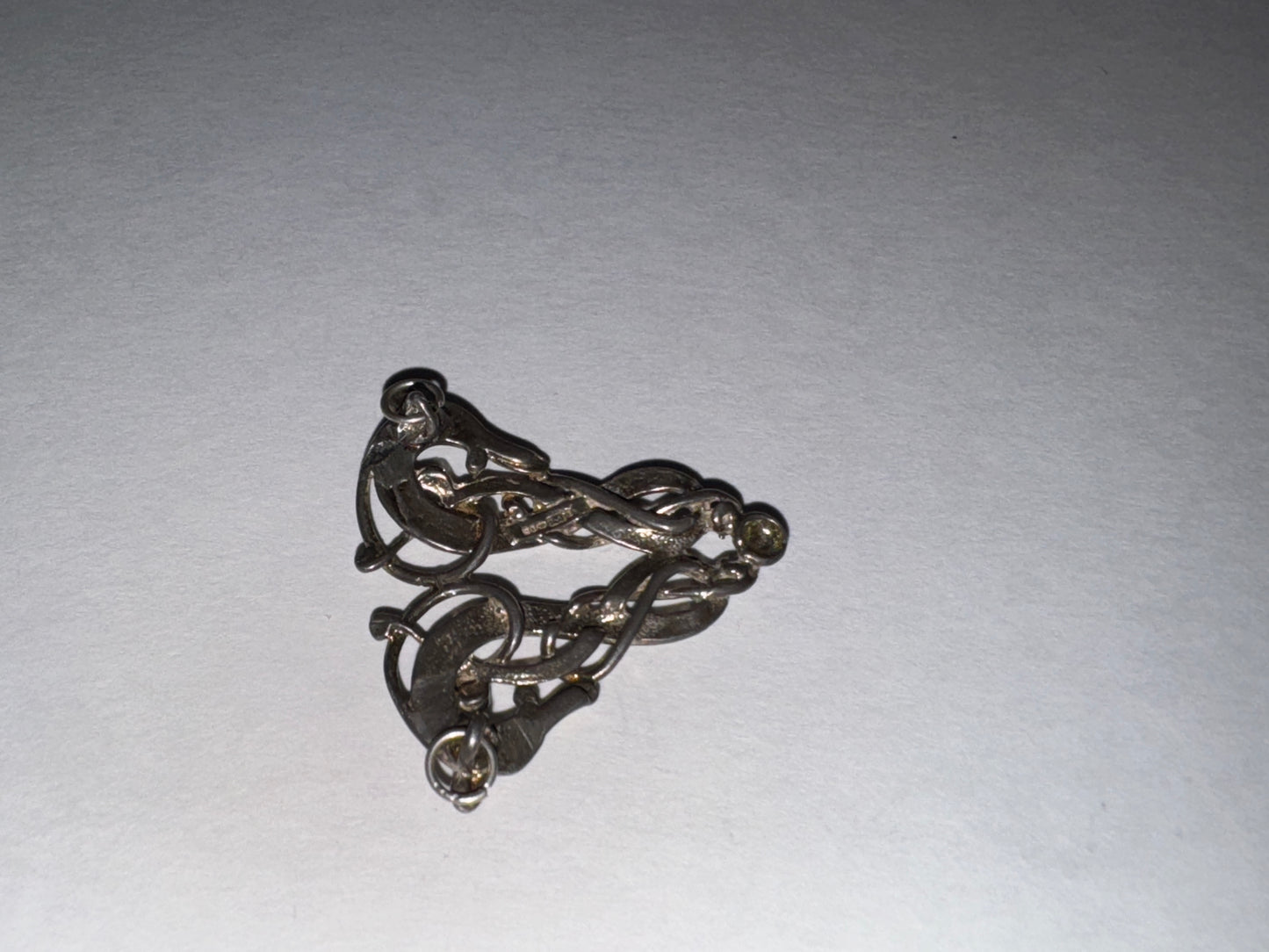 Sterling Silver Two Head Celtic Horse Pendant