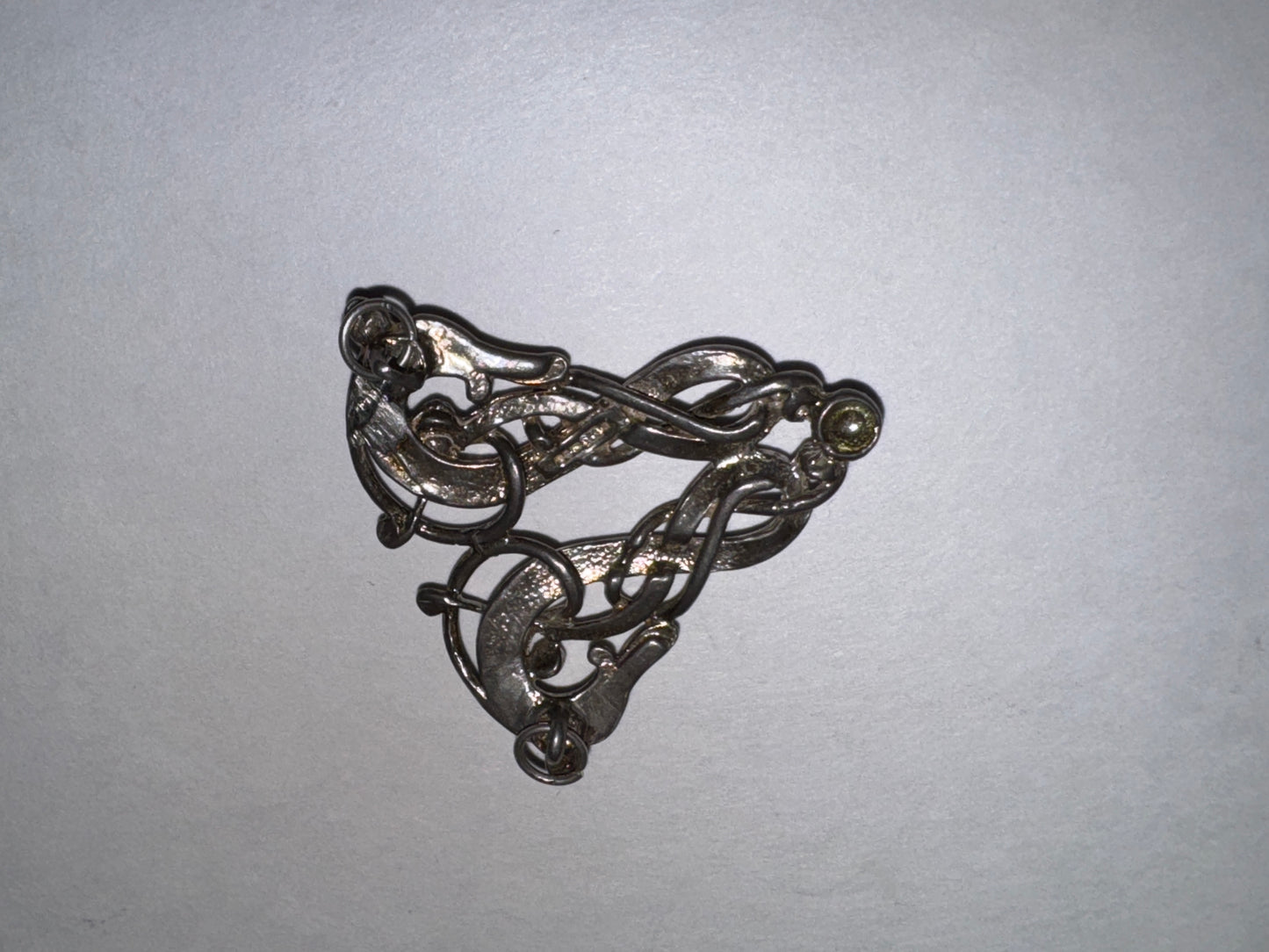Sterling Silver Two Head Celtic Horse Pendant
