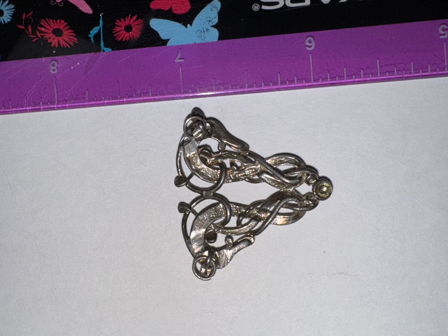 Sterling Silver Two Head Celtic Horse Pendant