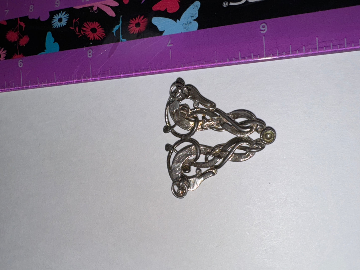 Sterling Silver Two Head Celtic Horse Pendant