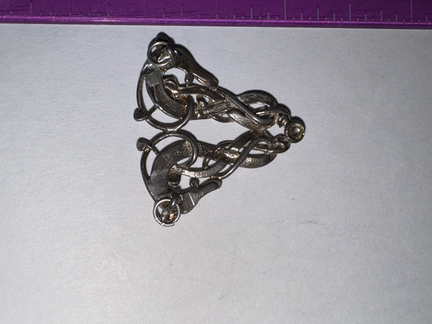 Sterling Silver Two Head Celtic Horse Pendant