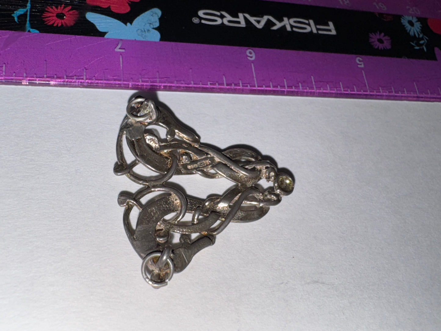 Sterling Silver Two Head Celtic Horse Pendant
