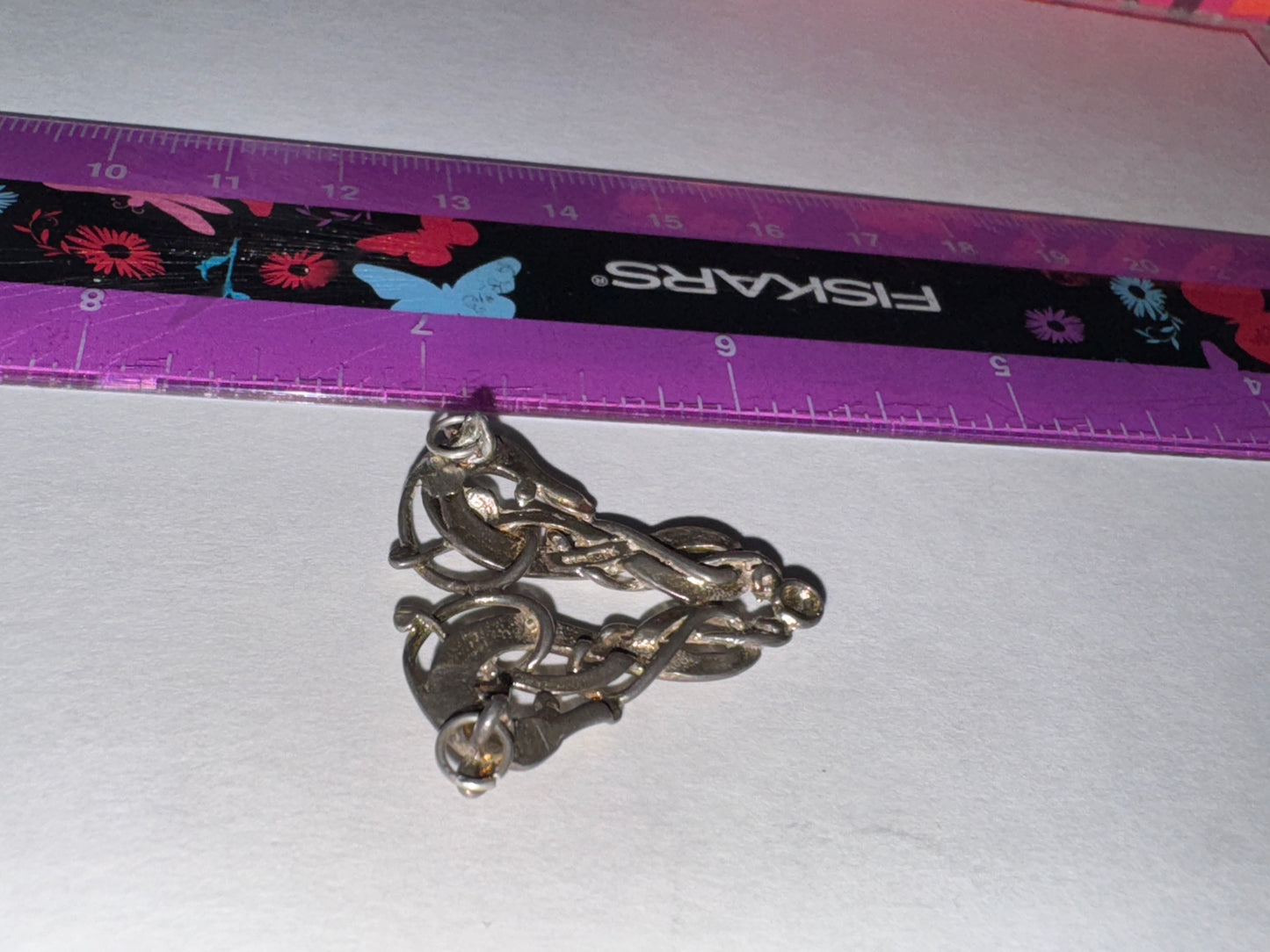 Sterling Silver Two Head Celtic Horse Pendant