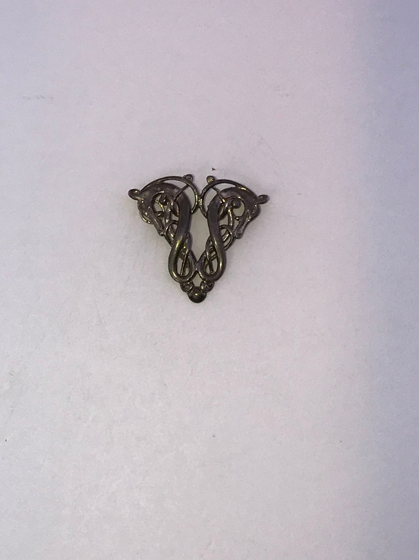 Sterling Silver Two Head Celtic Horse Pendant