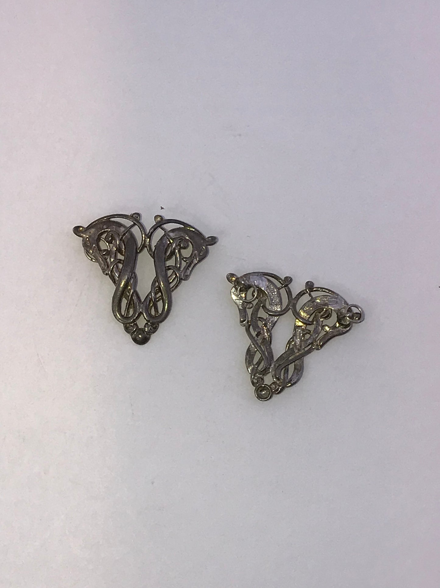 Sterling Silver Two Head Celtic Horse Pendant