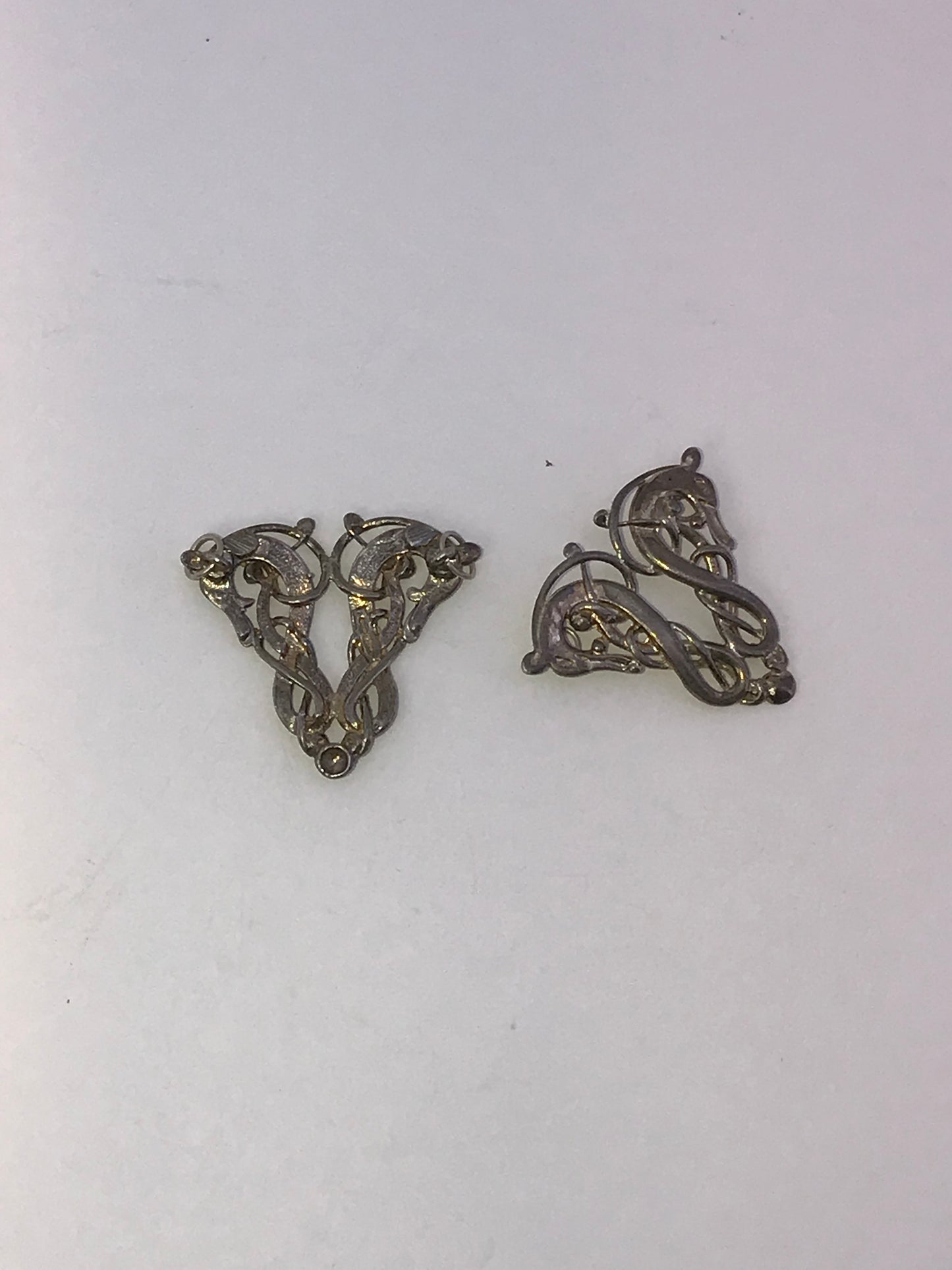 Sterling Silver Two Head Celtic Horse Pendant