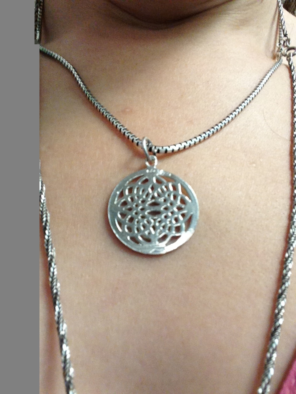 Silver Floral Celtic Pendant