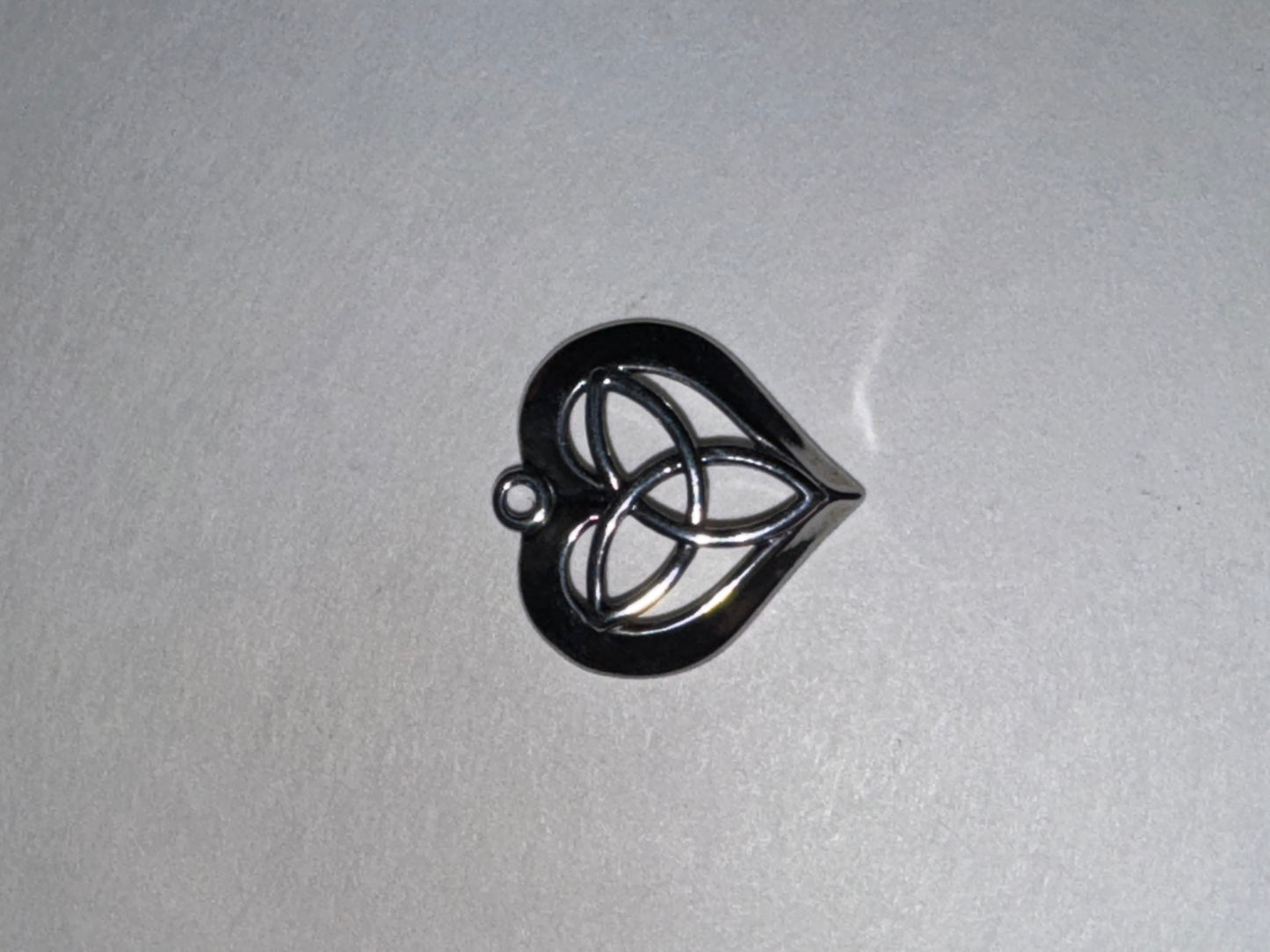 Triquetra Heart Design Sterling Silver Pendant
